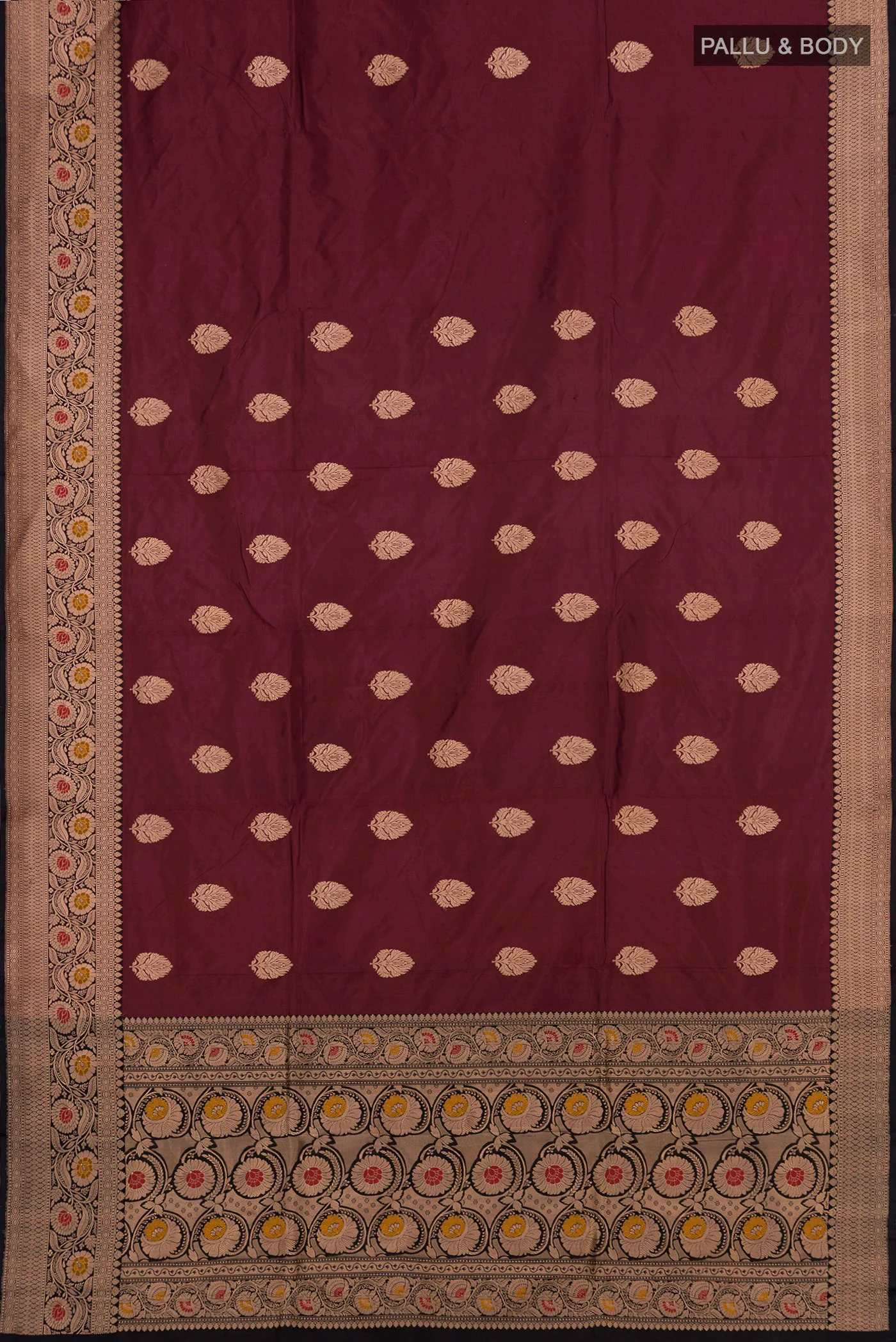Coffee Brown Banarasi Katan Silk Saree - Image 5