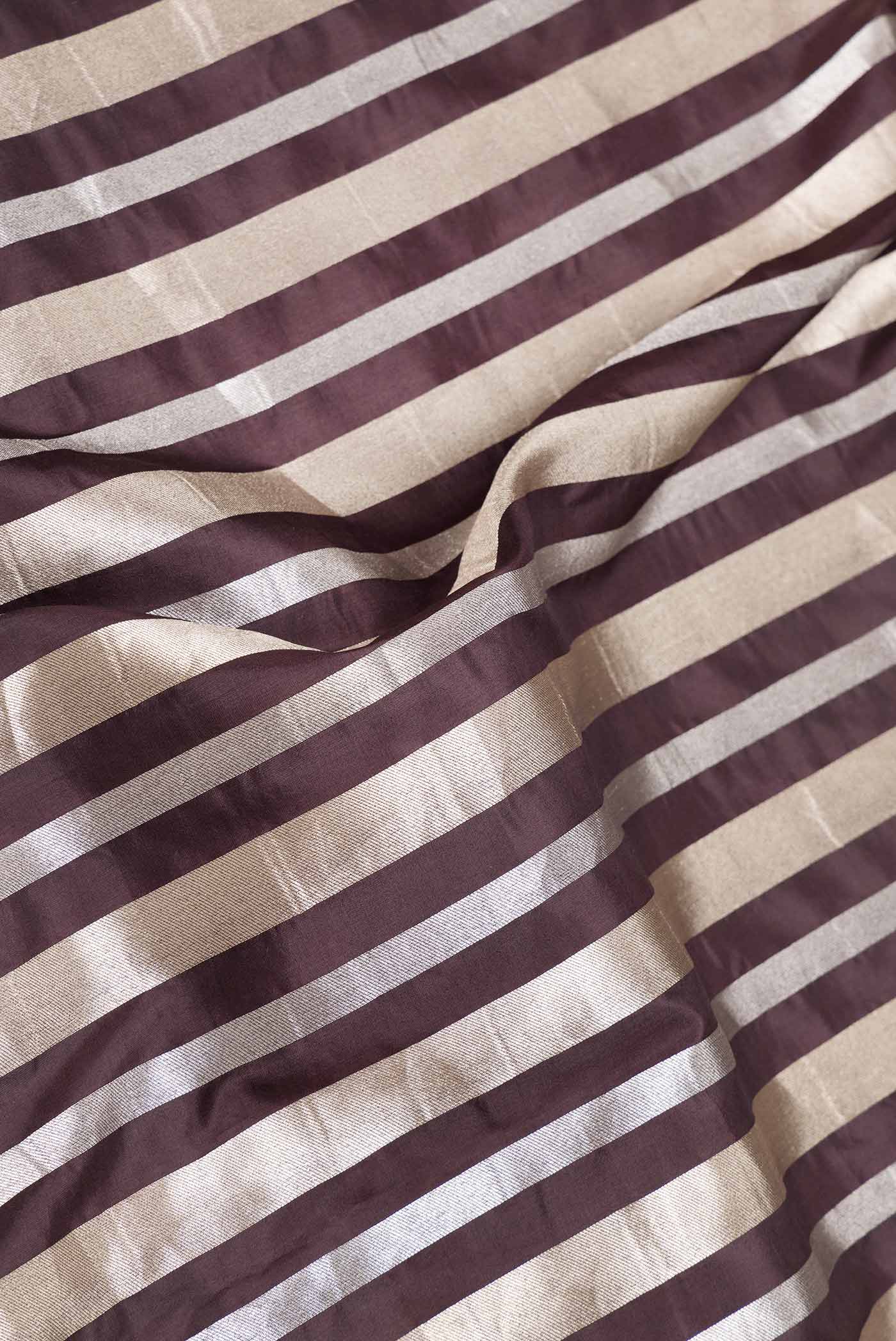 Coffee Brown Dual Tone Banarasi Saree - Image 2