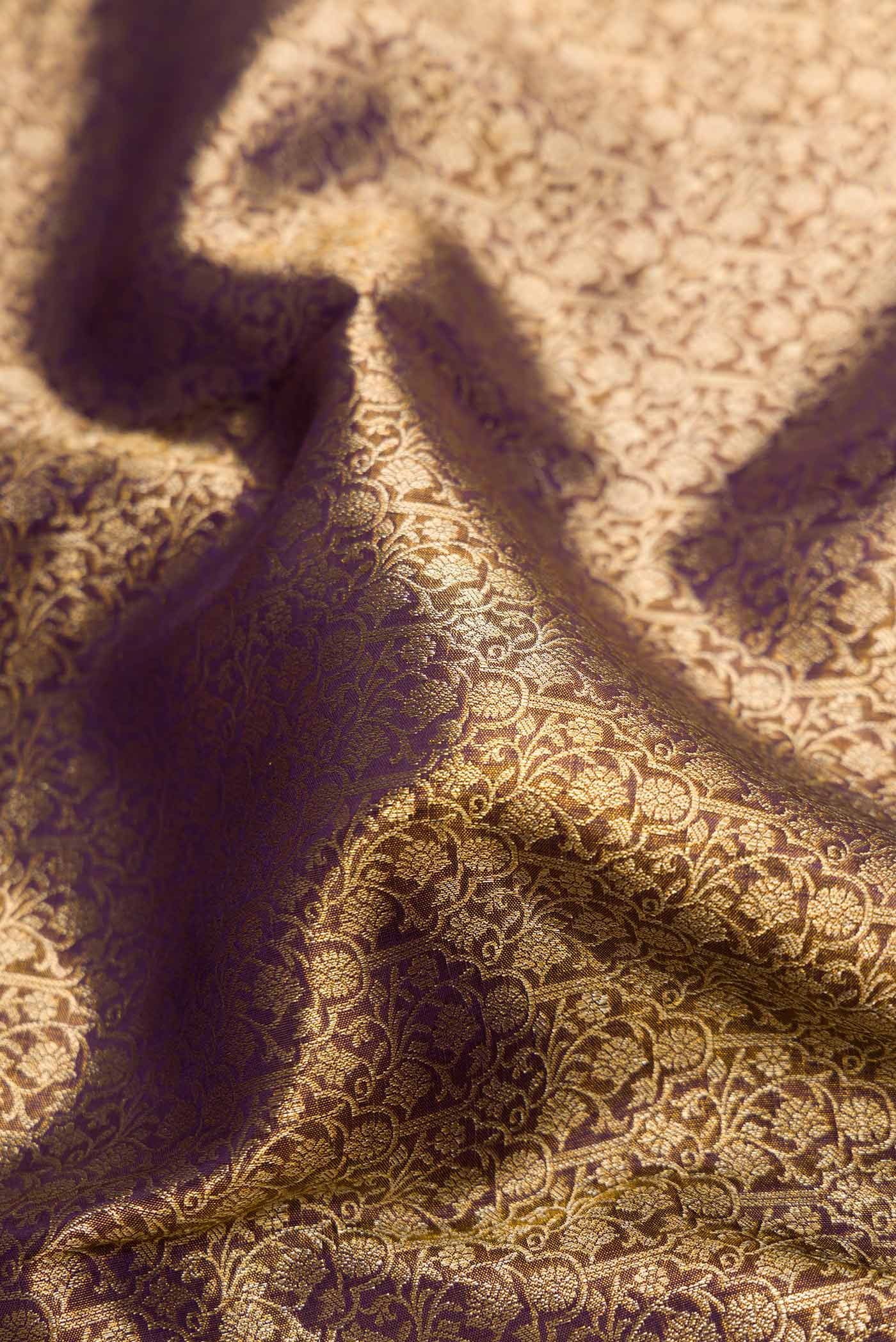 Coffee Brown Dual Tone Kanchipuram Silk Saree - Image 2