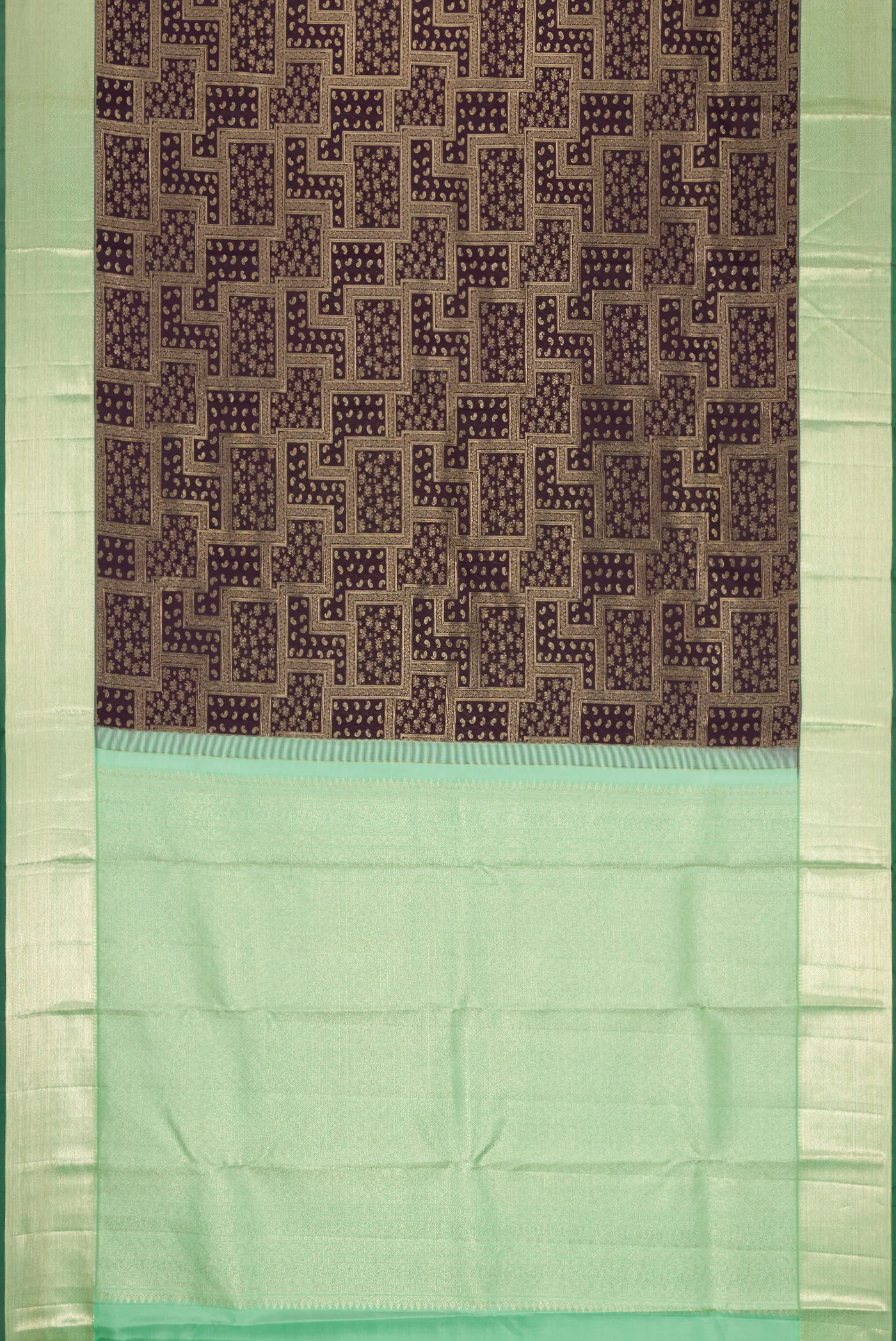Purple Kanchipuram Silk Saree - Image 6