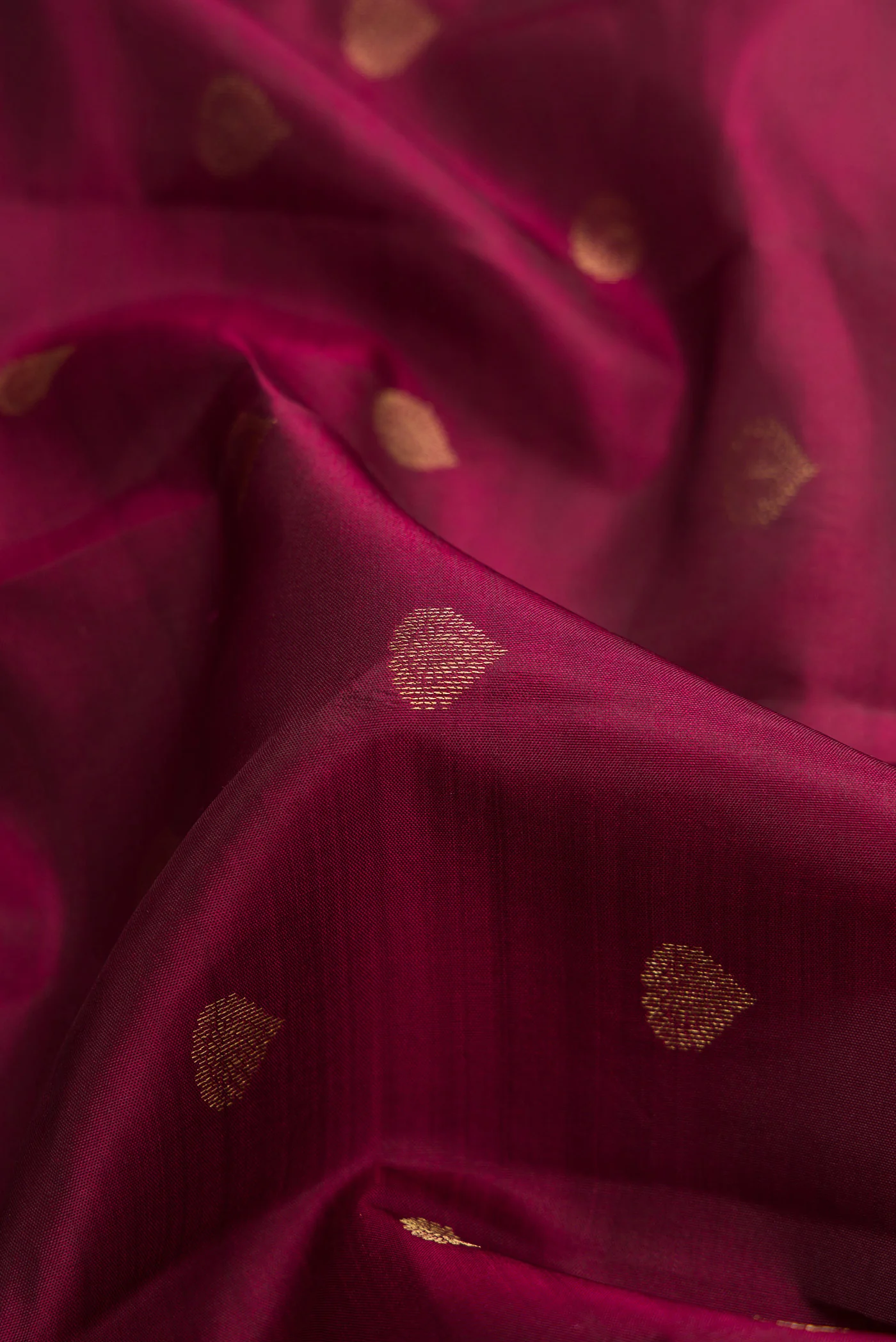 Maroon Kanchipuram Silk Saree - Image 2