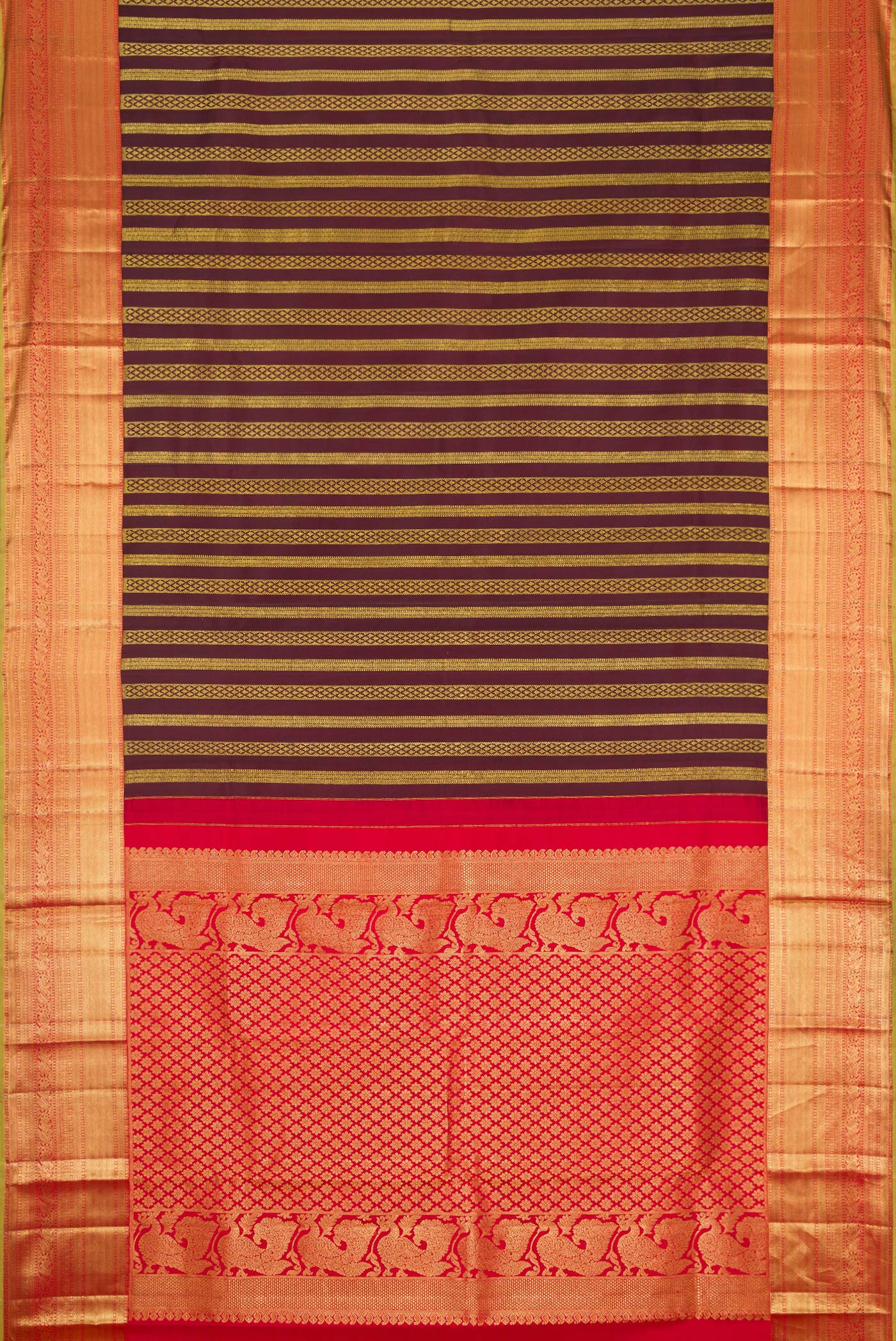 Coffee Brown Kanjivaram Silk Saree - Image 6