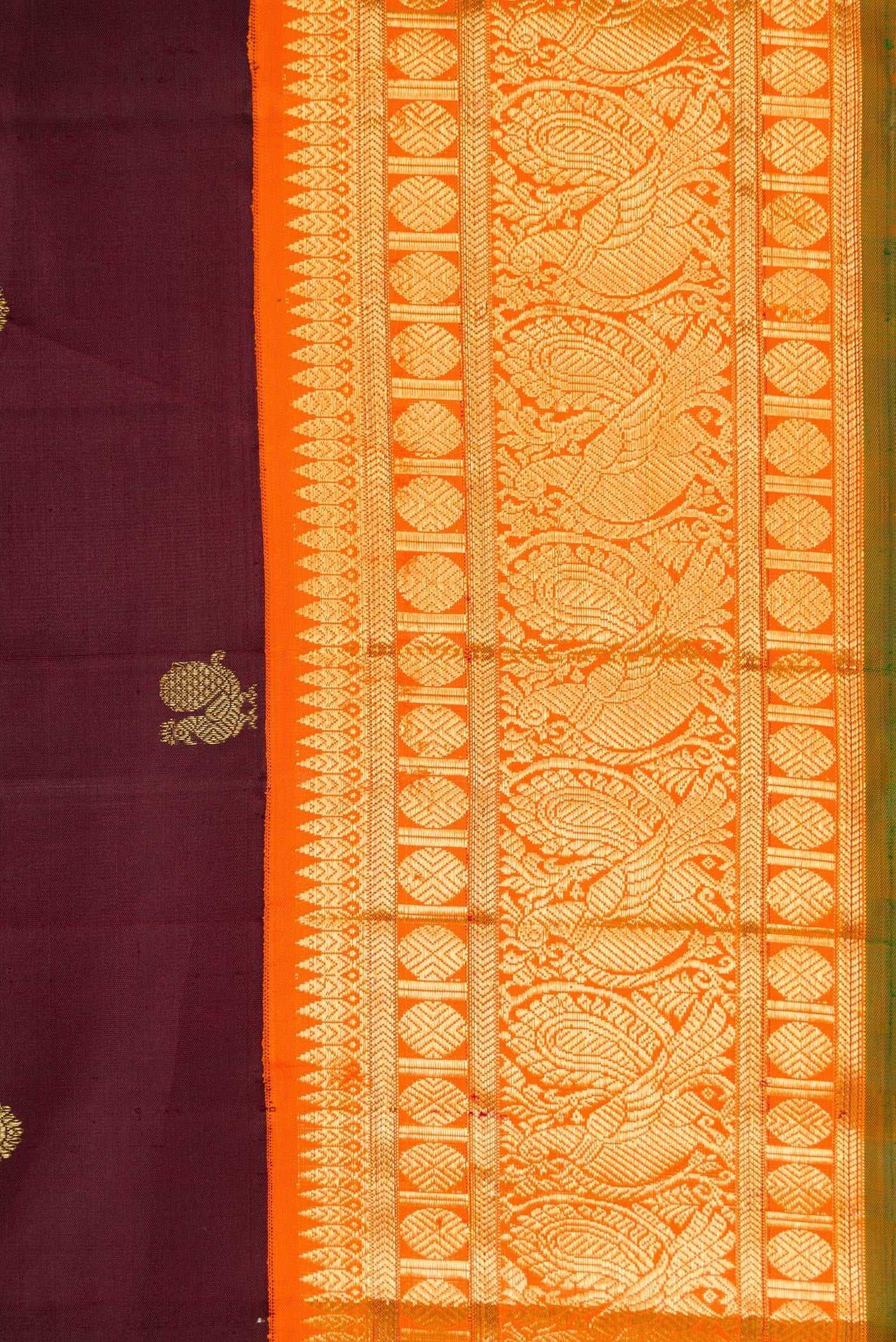 Coffee Brown Kanjivaram Silk Saree - Image 3