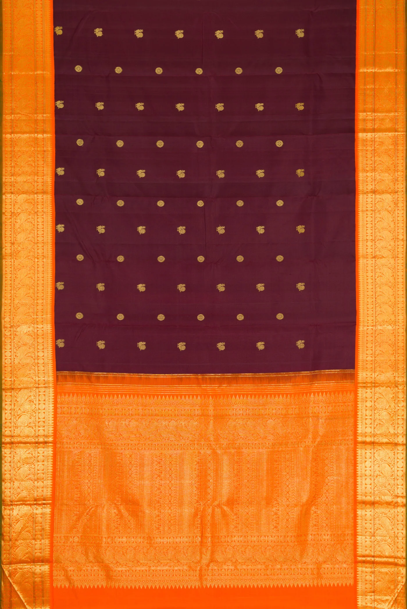 Coffee Brown Kanjivaram Silk Saree - Image 6