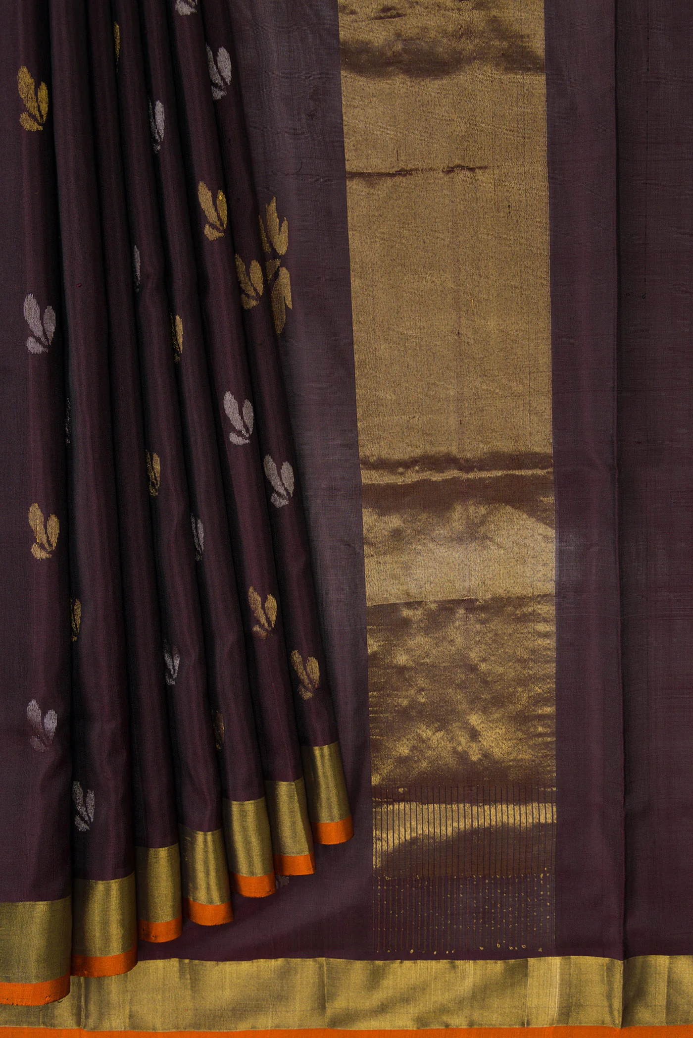 Coffee Brown Uppada Silk Saree - Image 4