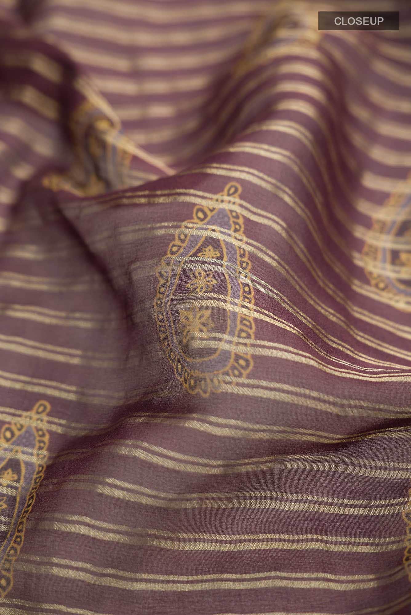 Coffee Brown Georgette Saree - Image 3