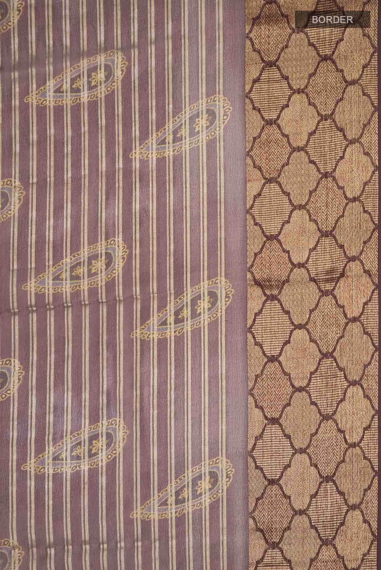 Coffee Brown Georgette Saree - Image 5