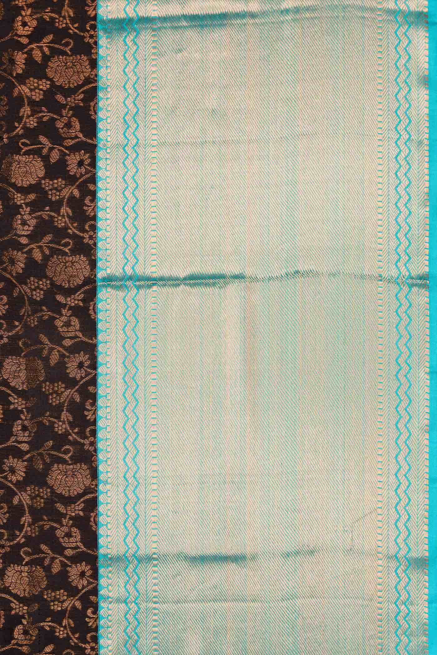 Coffee Brown Kanjivaram Silk Saree - Image 6