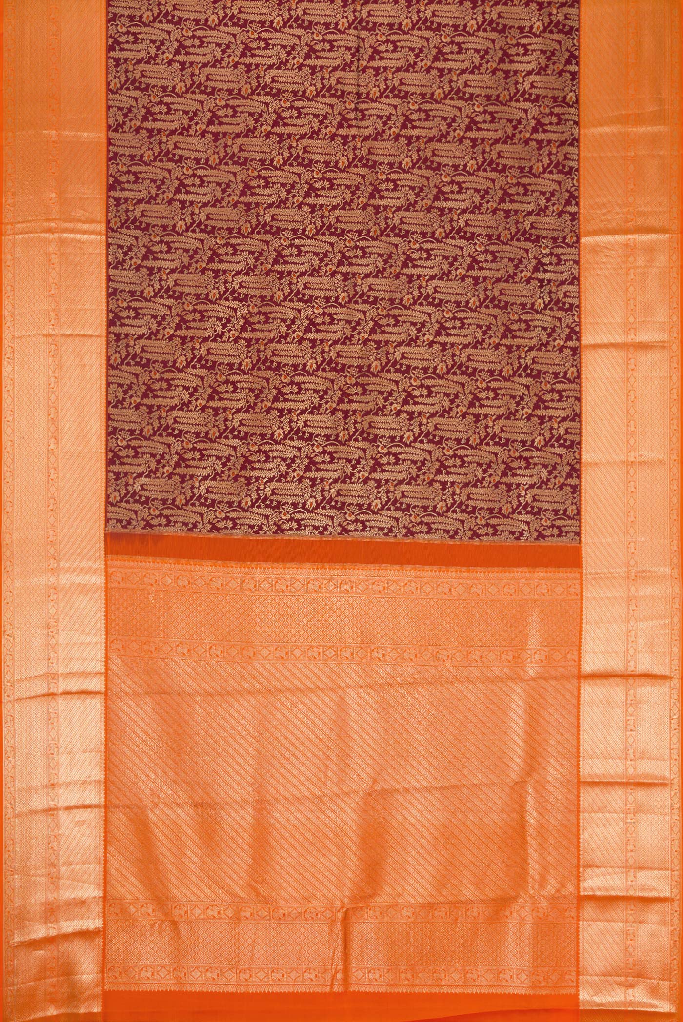 Coffee Brown Kanchipuram Silk Saree - Image 6