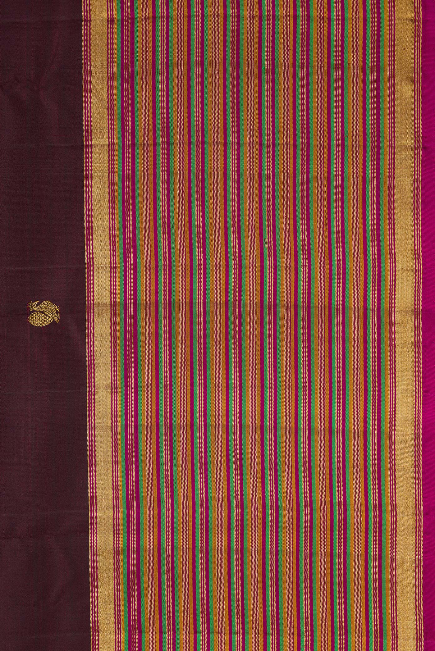 Coffee Brown Kanjivaram Silk Saree - Image 3