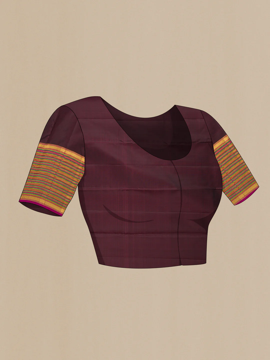 Coffee Brown Kanjivaram Silk Saree - Image 5