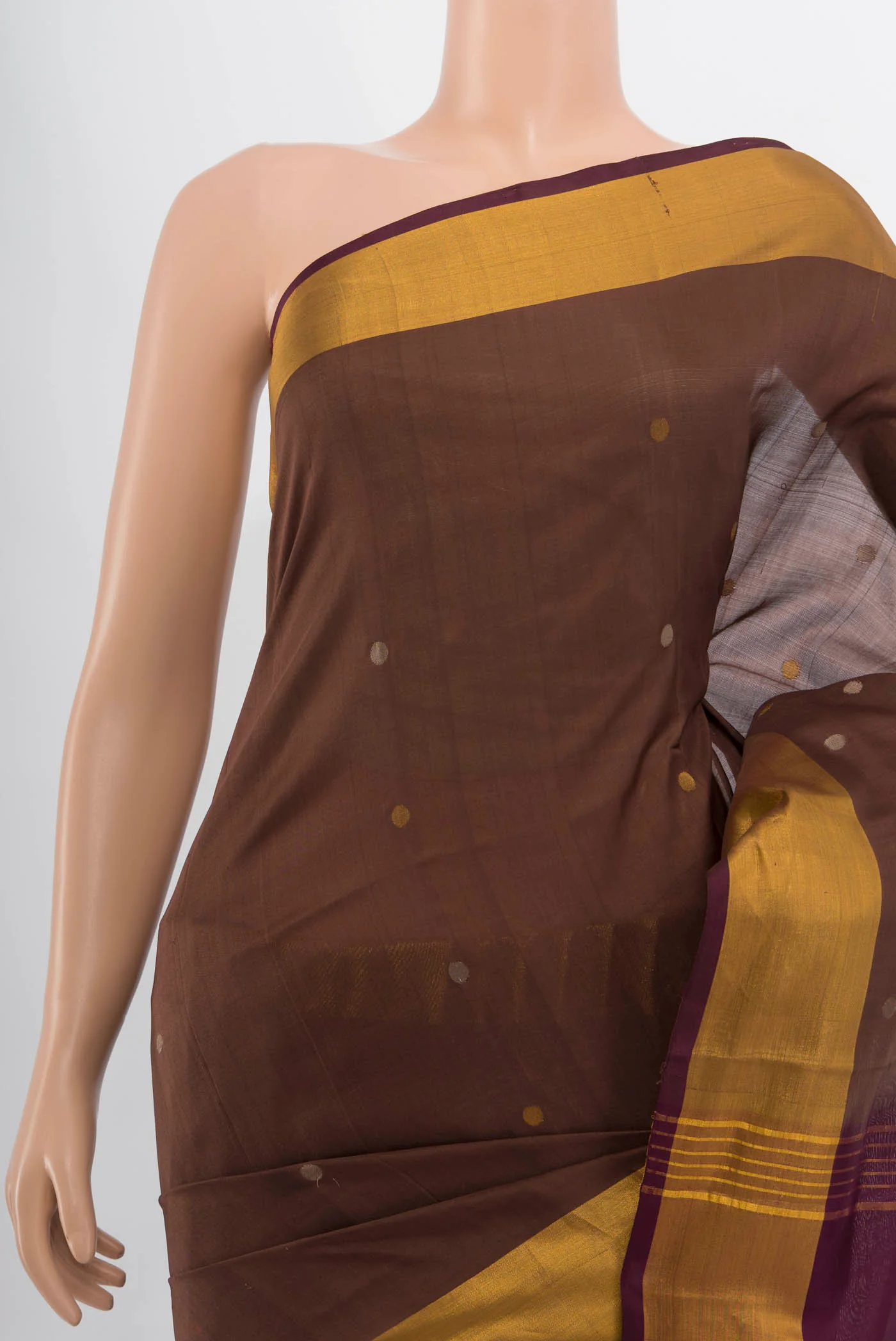 Brown Uppada Silk Saree - Image 2