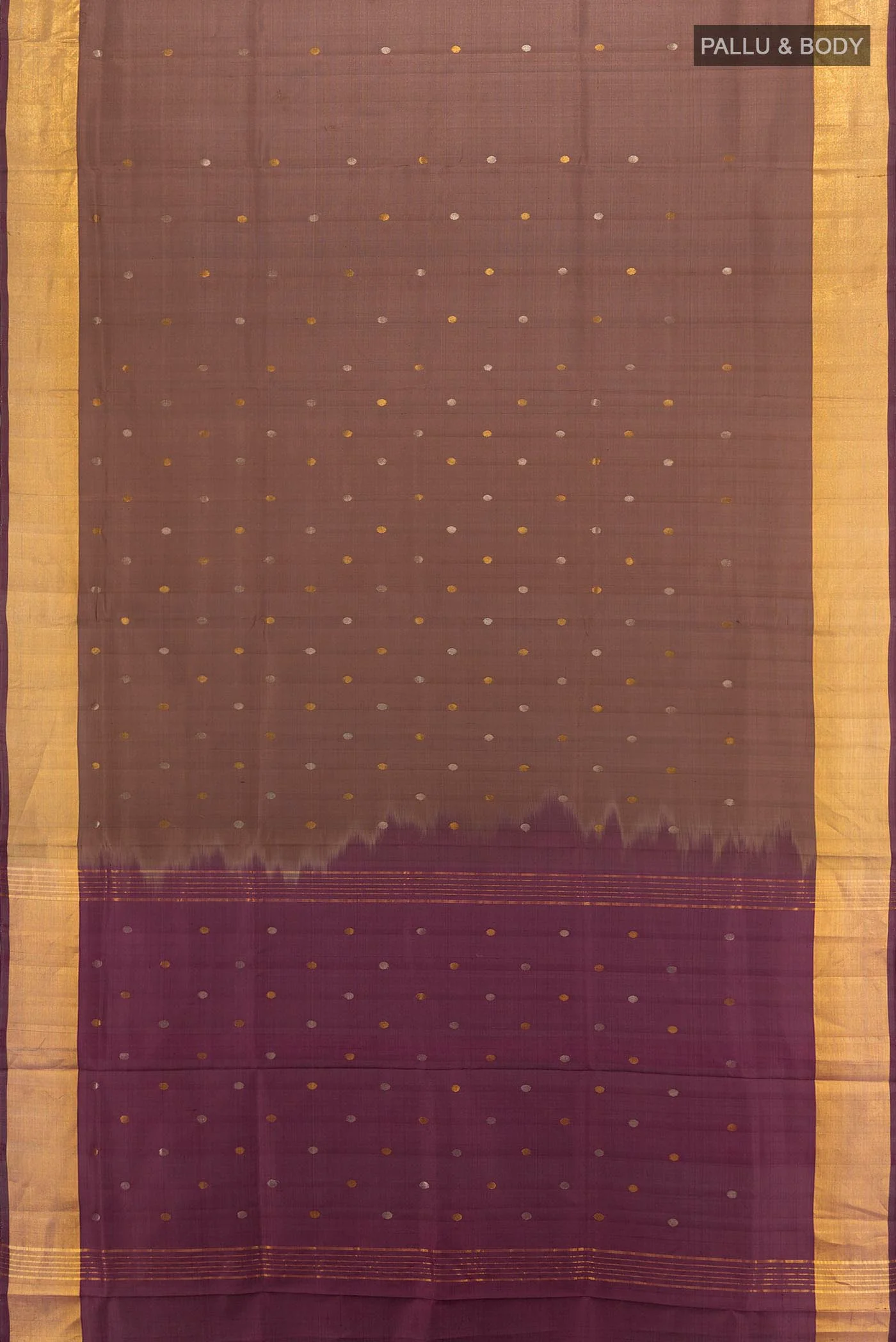 Brown Uppada Silk Saree - Image 5