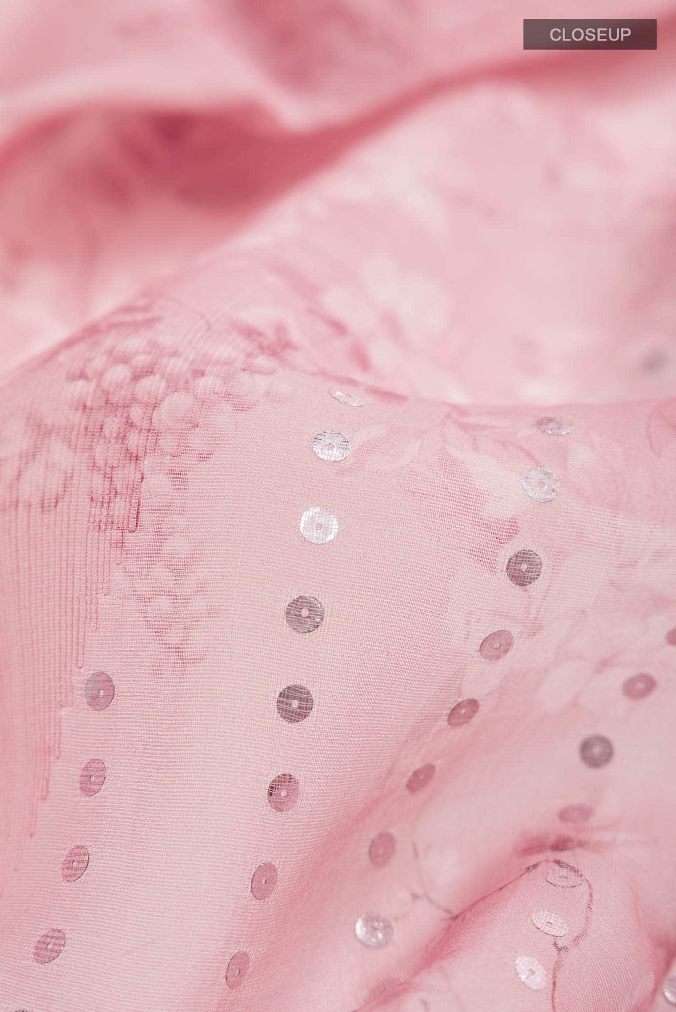 Coral Bhagalpuri Tussar Silk Saree - Image 3