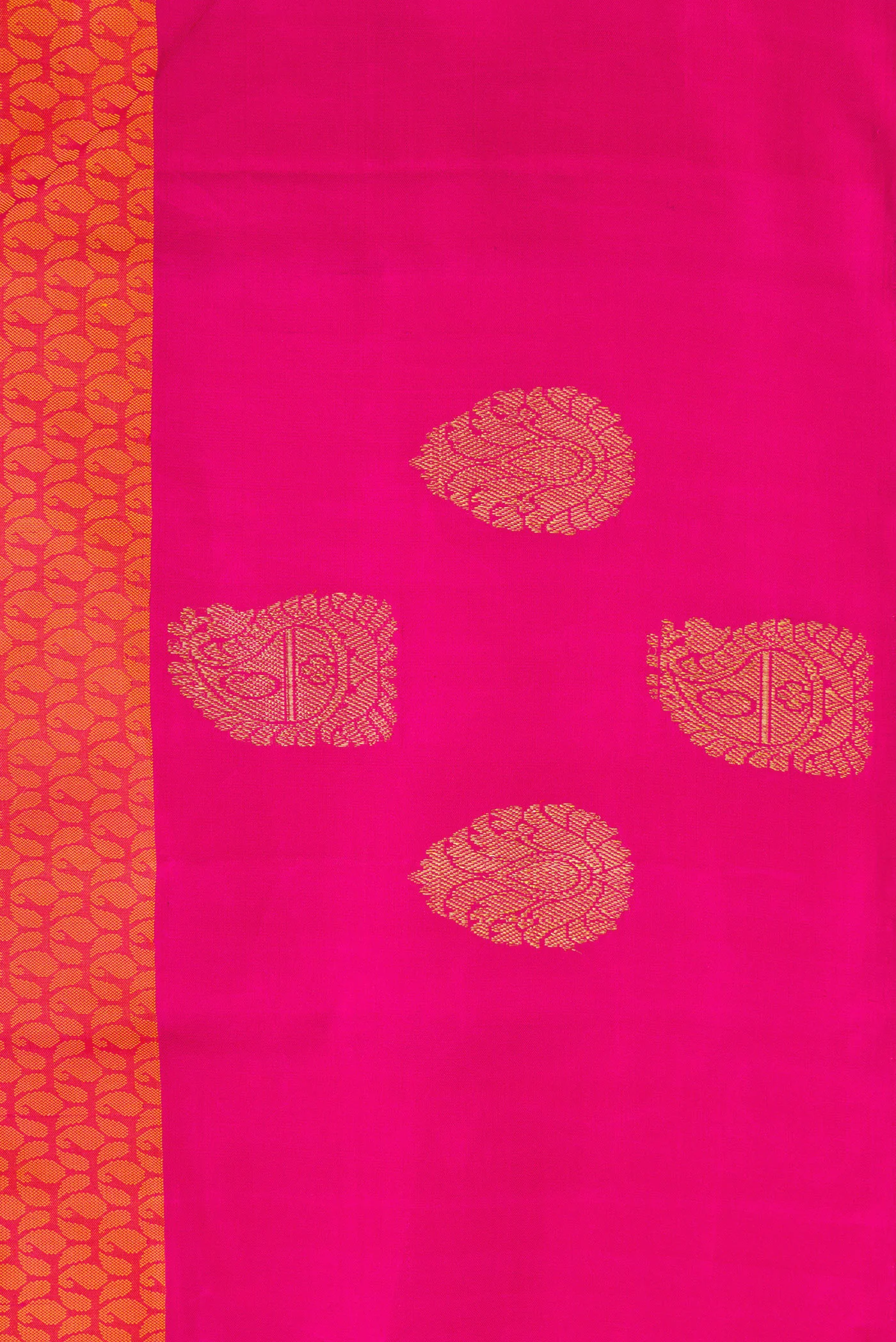 Orange Kanjivaram Silk Saree - Image 3