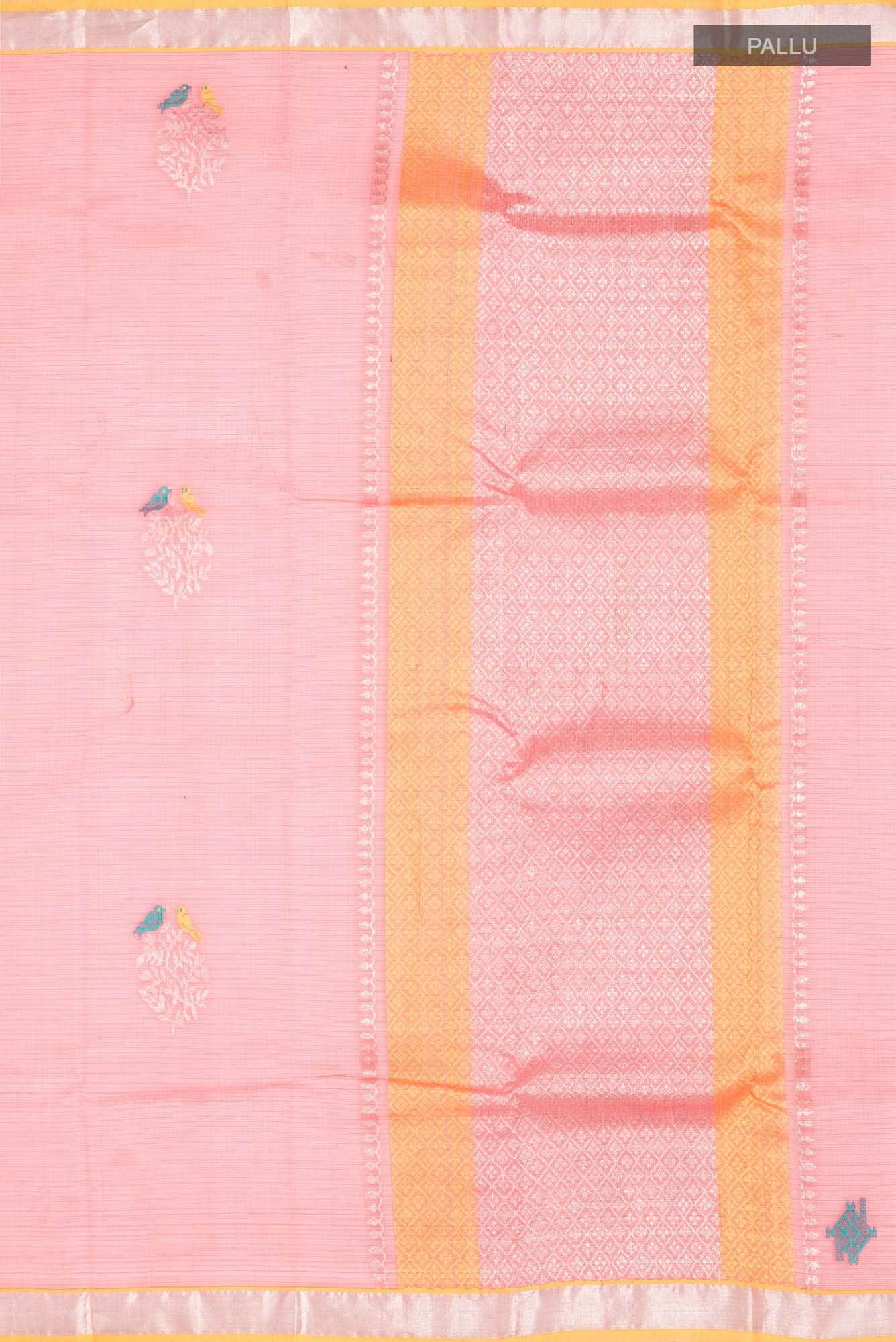 Coral Kota Silk Saree - Image 5