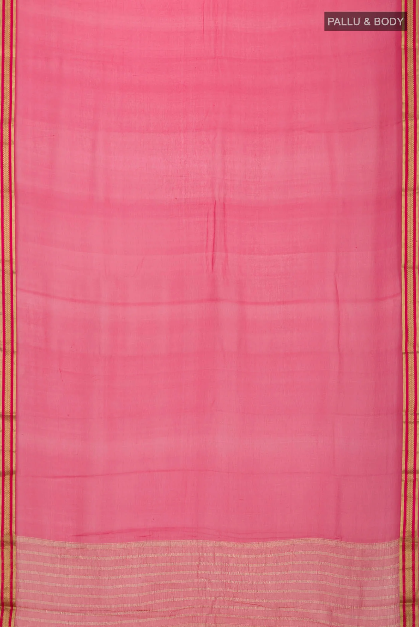 Coral Mysore Chiffon Saree - Image 3