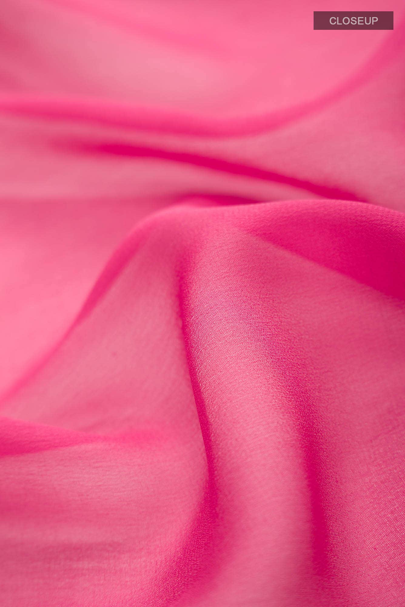 Coral Mysore Georgette Saree - Image 2