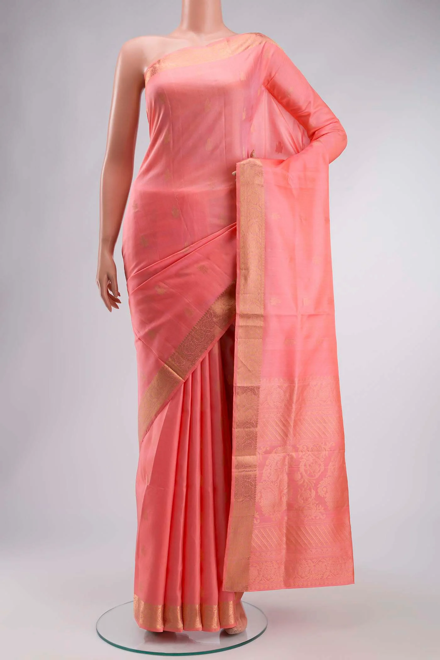 Coral Soft Silk Saree