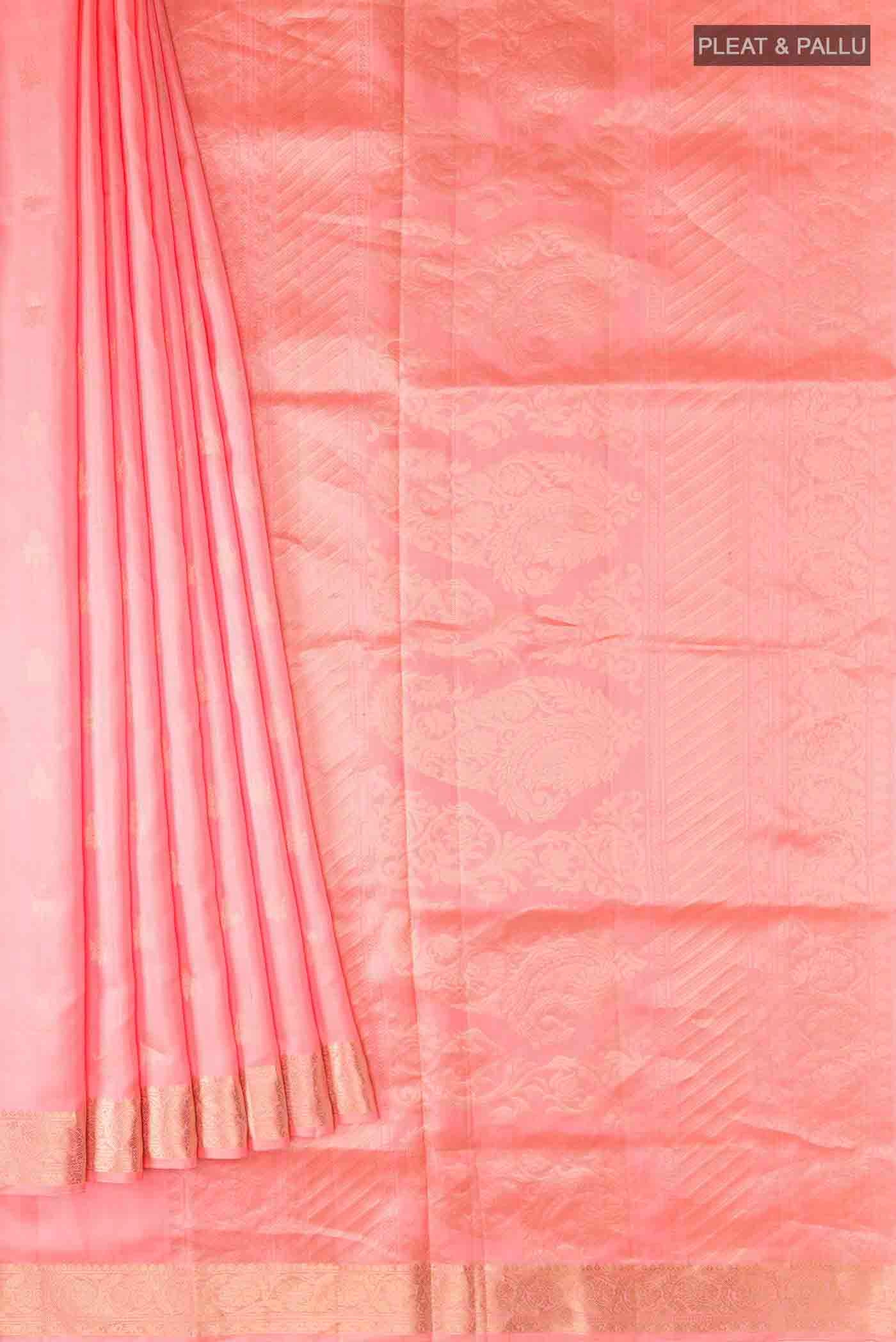Coral Soft Silk Saree - Image 4