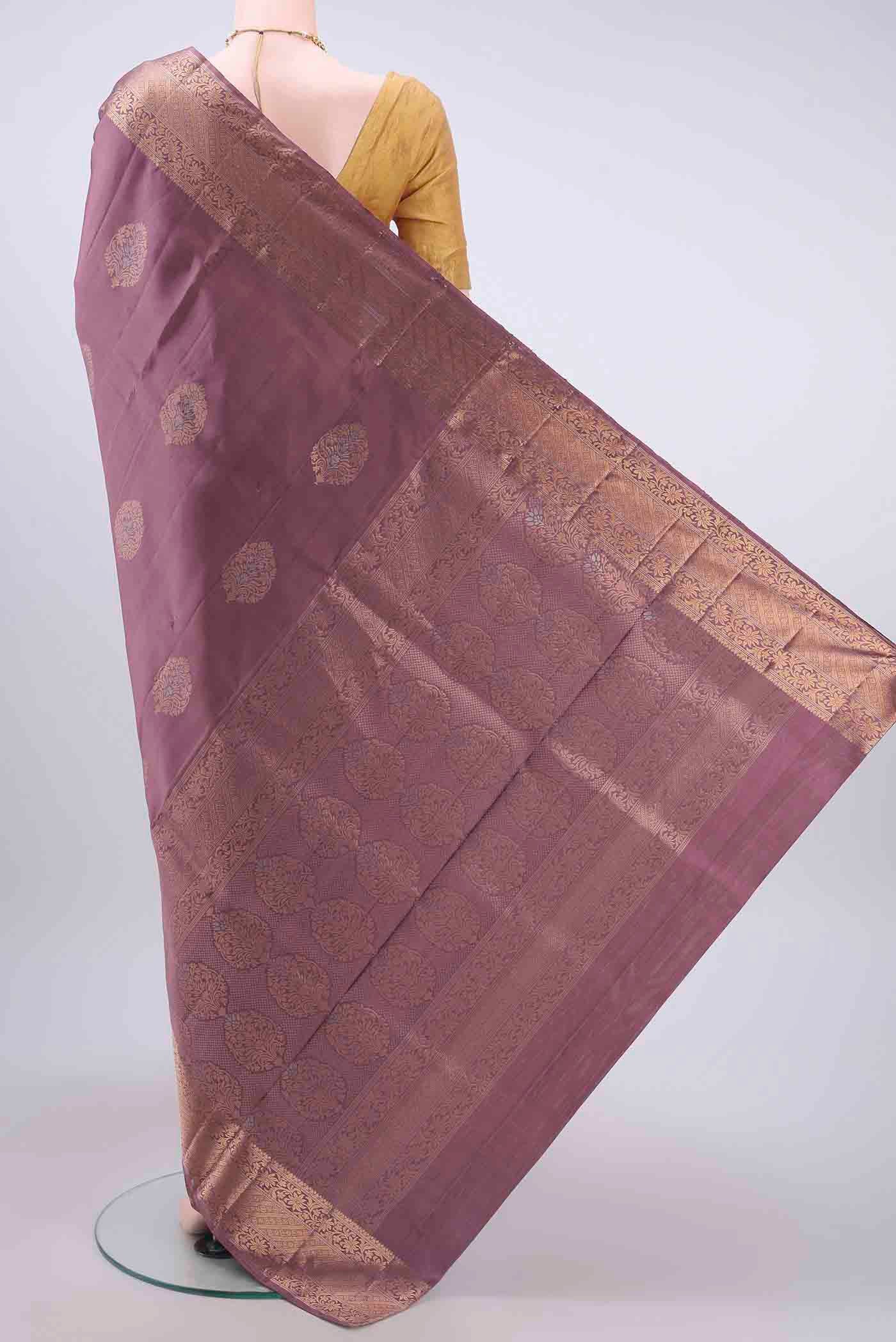 Coral Soft Silk Saree - Image 3