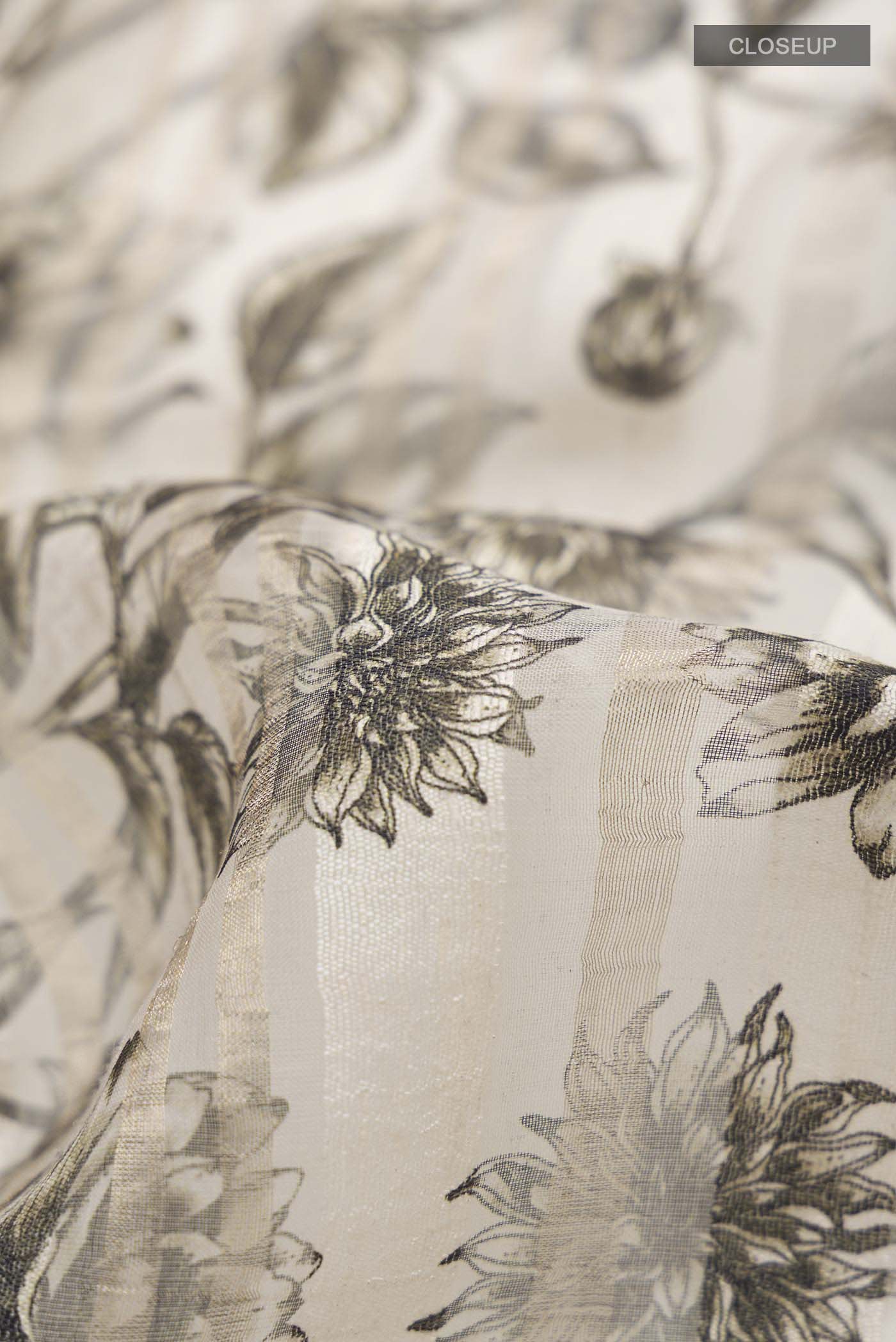 Cream Bhagalpuri Tussar Silk Saree - Image 2