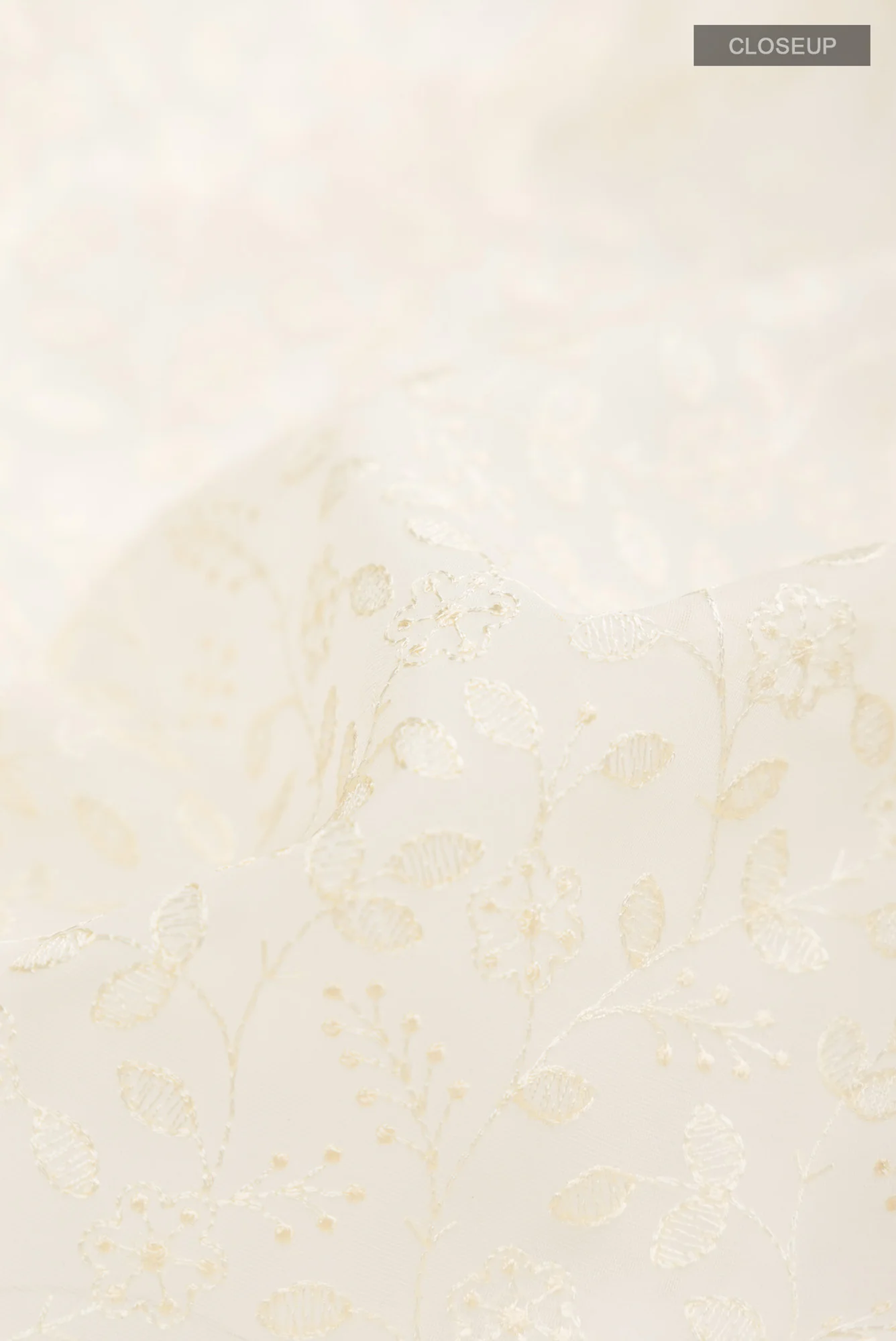 Cream Blended Kora Cotton Saree - Image 2