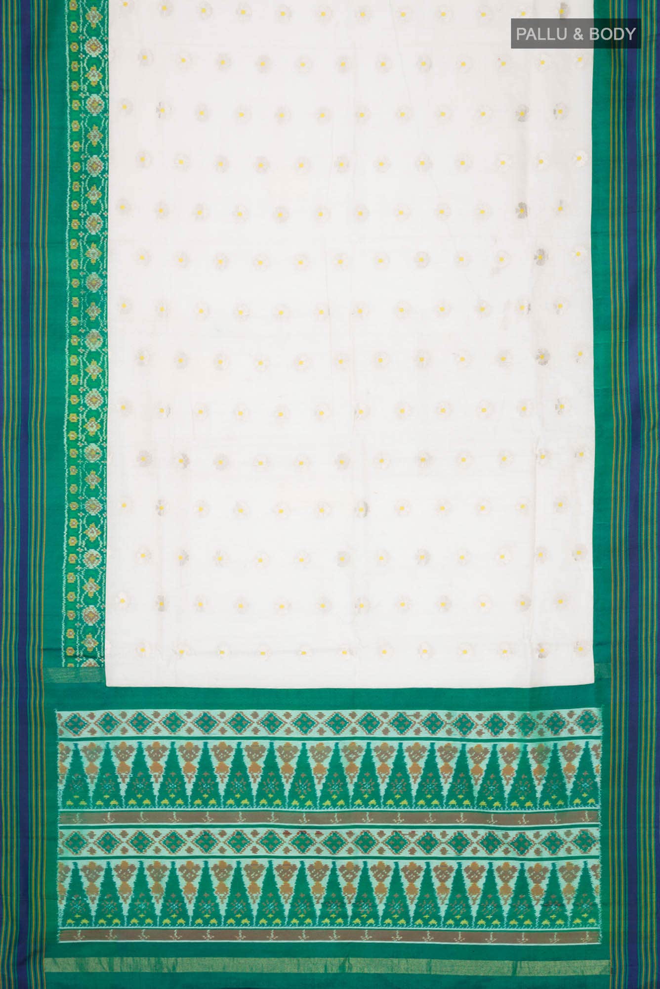 Cream Chanderi Silk Saree - Image 4