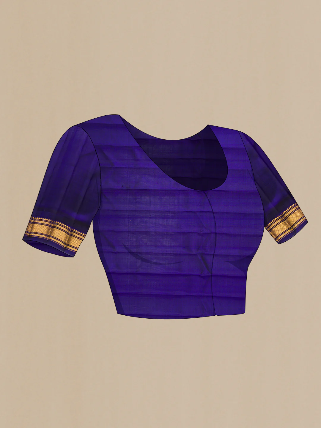 Cream Gadwal Silk Saree - Image 5