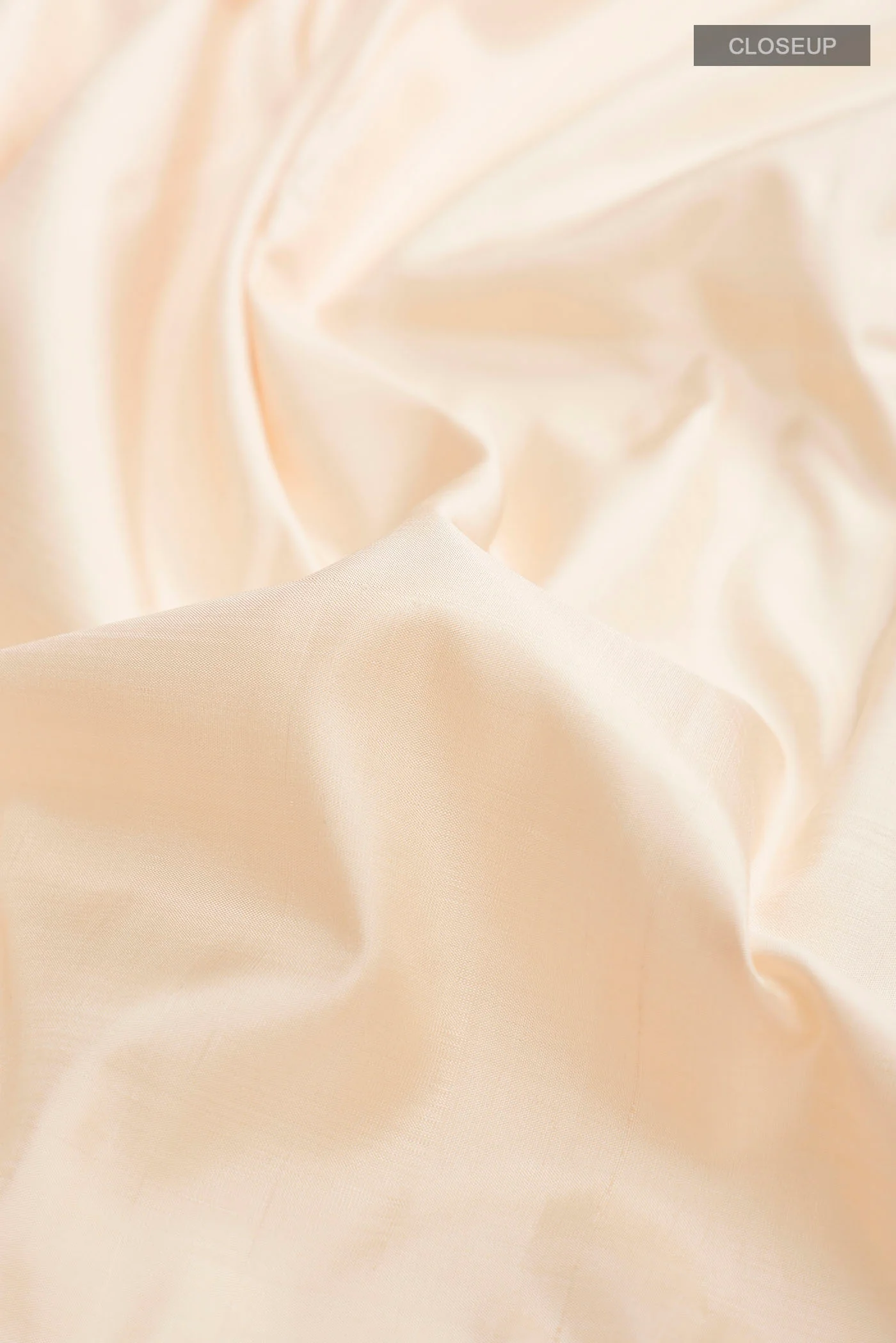 Cream Kanjivaram Silk Saree - Image 2