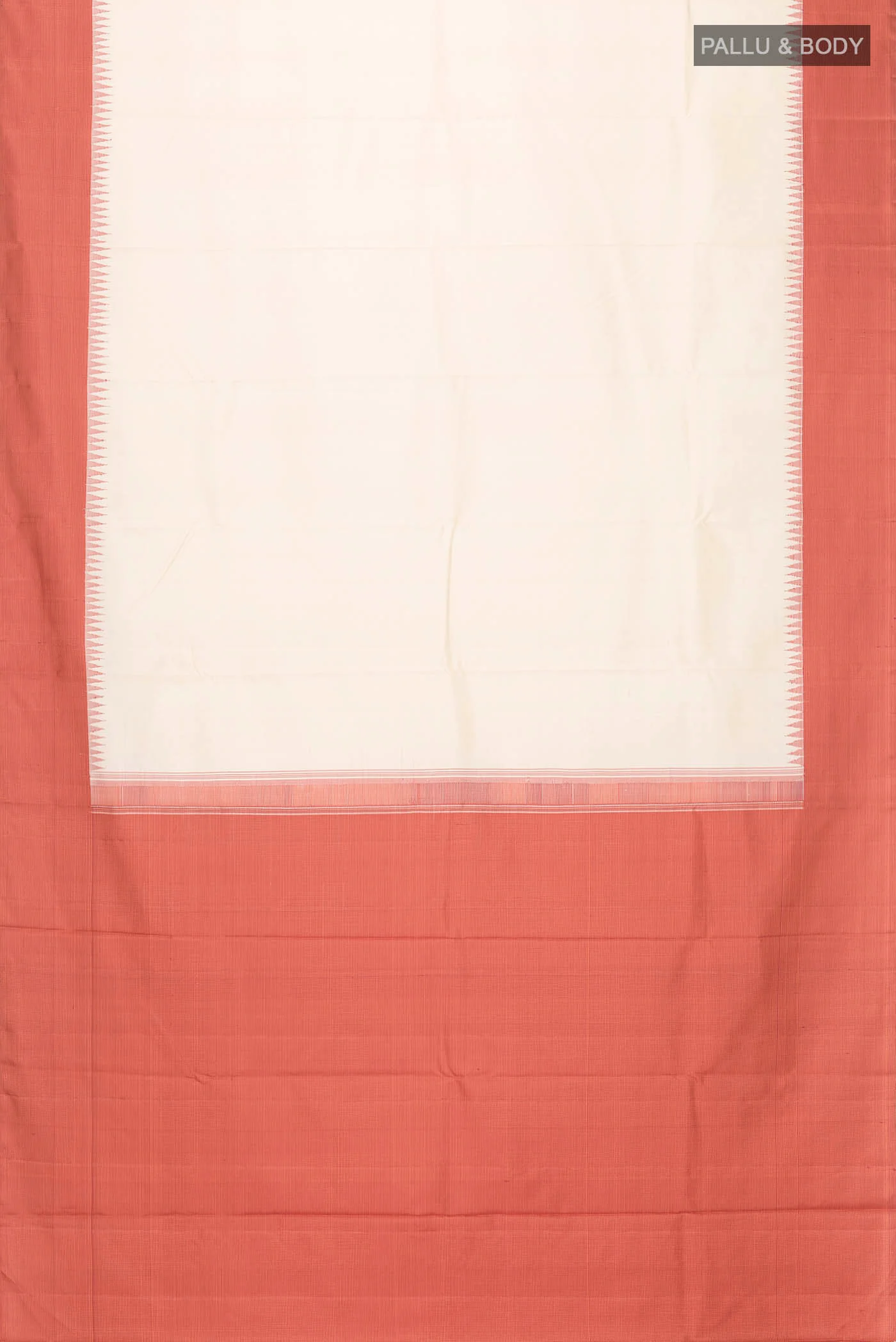Cream Kanjivaram Silk Saree - Image 6