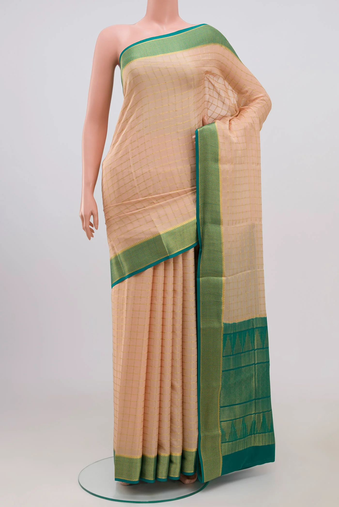 Sandal Mysore Crepe Saree