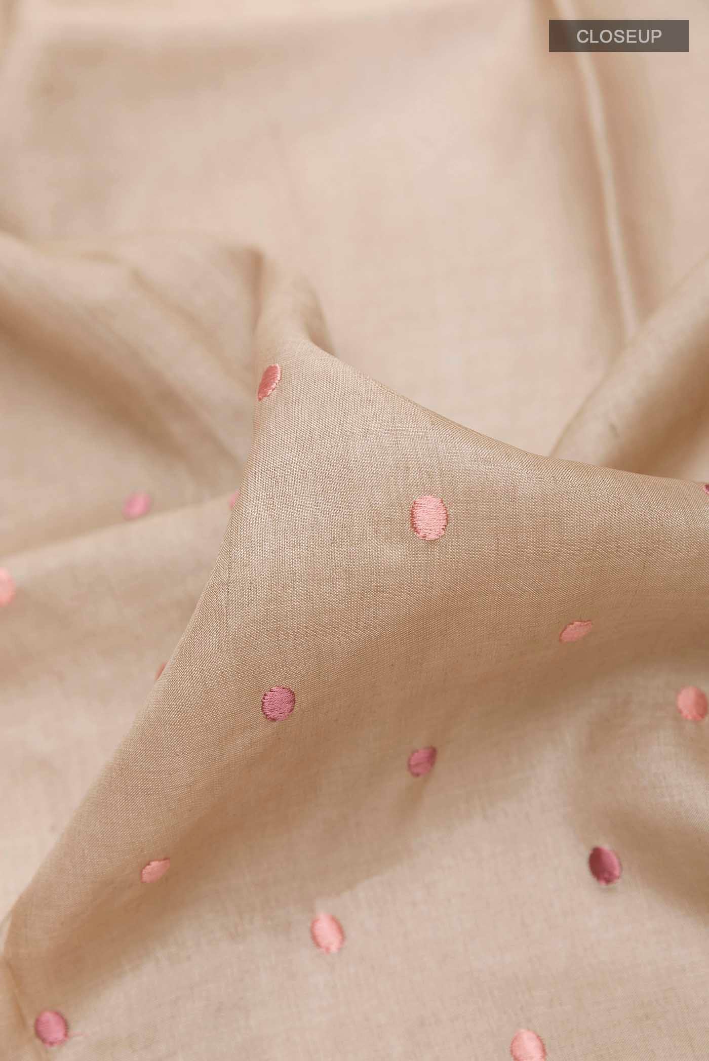 Cream Tussar Saree - Image 2