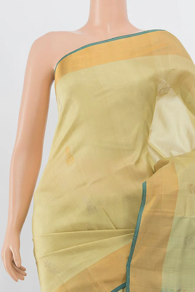 Cream Uppada Silk Saree - Image 2