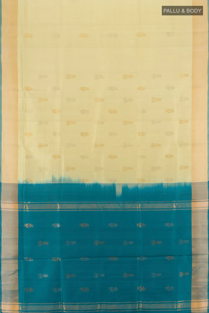 Cream Uppada Silk Saree - Image 5