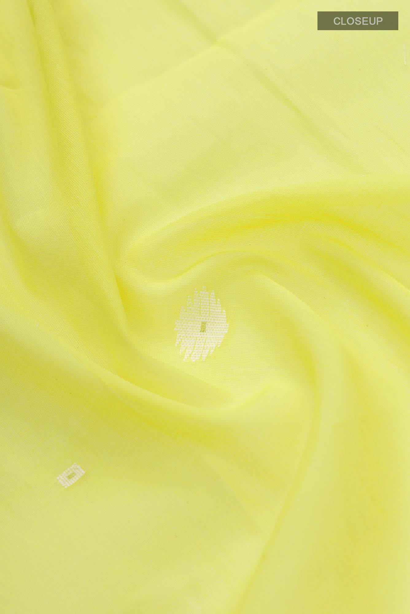 Damini-Yellow Bengal Cotton Saree - Image 3