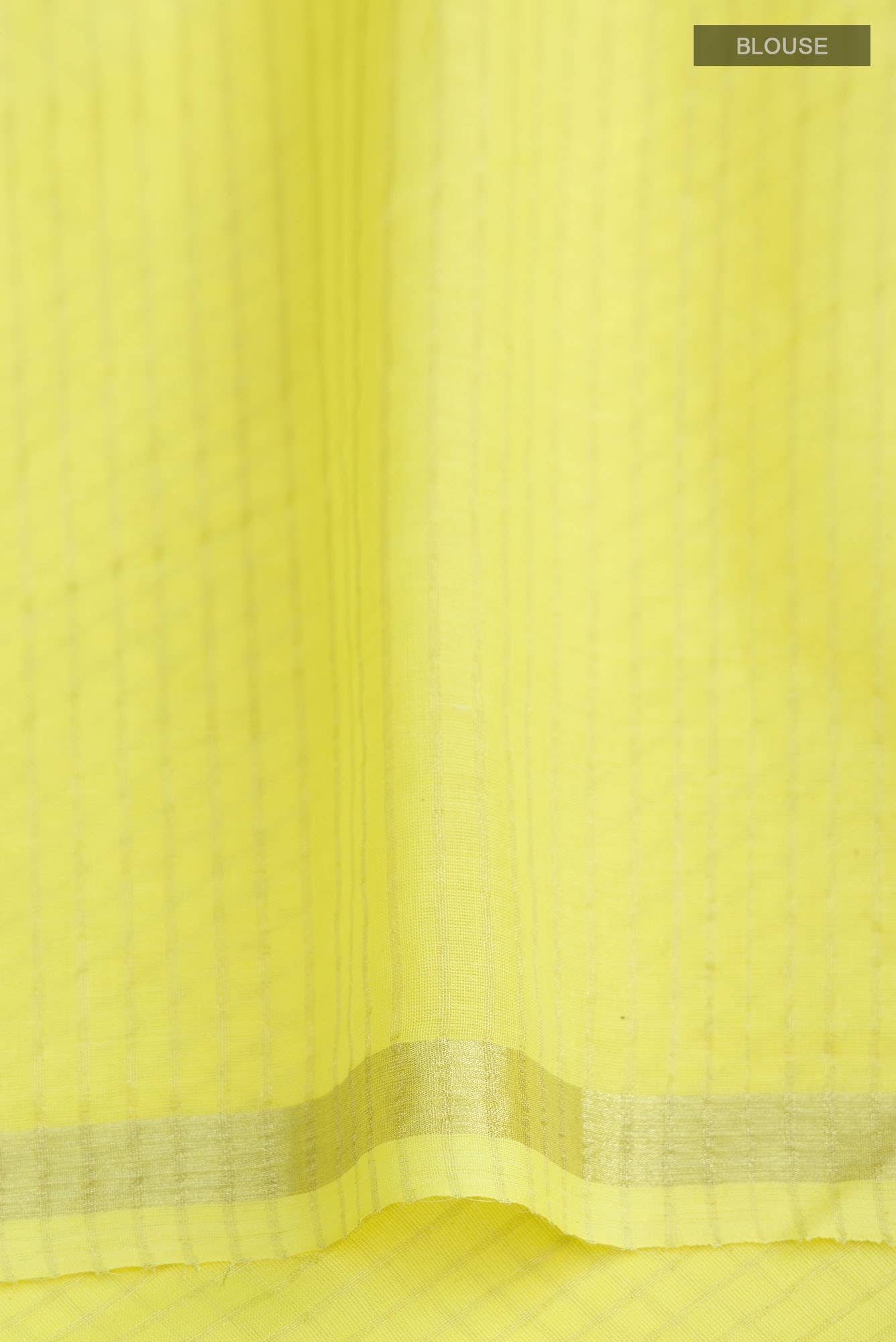 Damini-Yellow Bengal Cotton Saree - Image 6