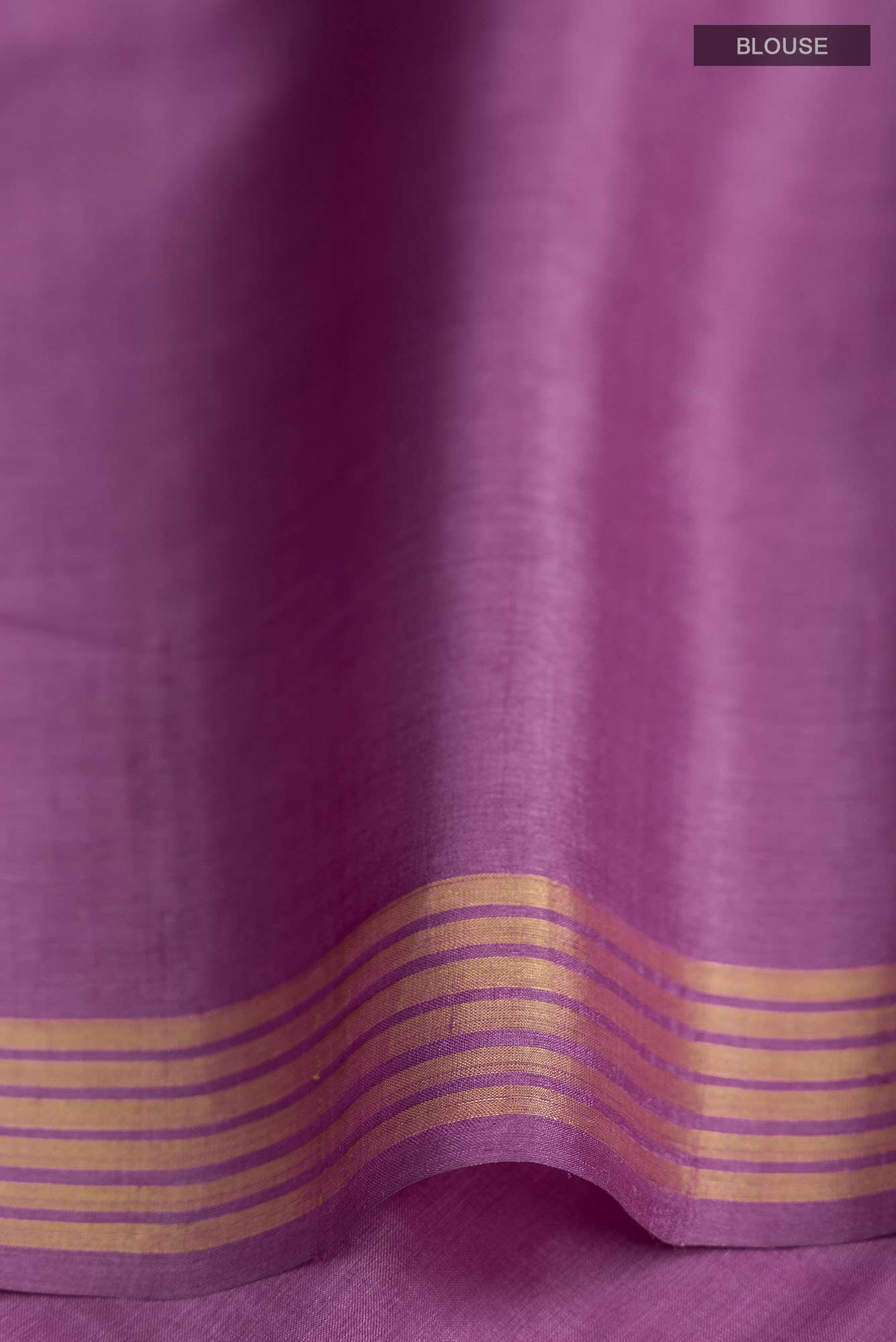 Dance of Dragonfly-Purple Bhagalpuri Tussar Silk Saree - Image 8
