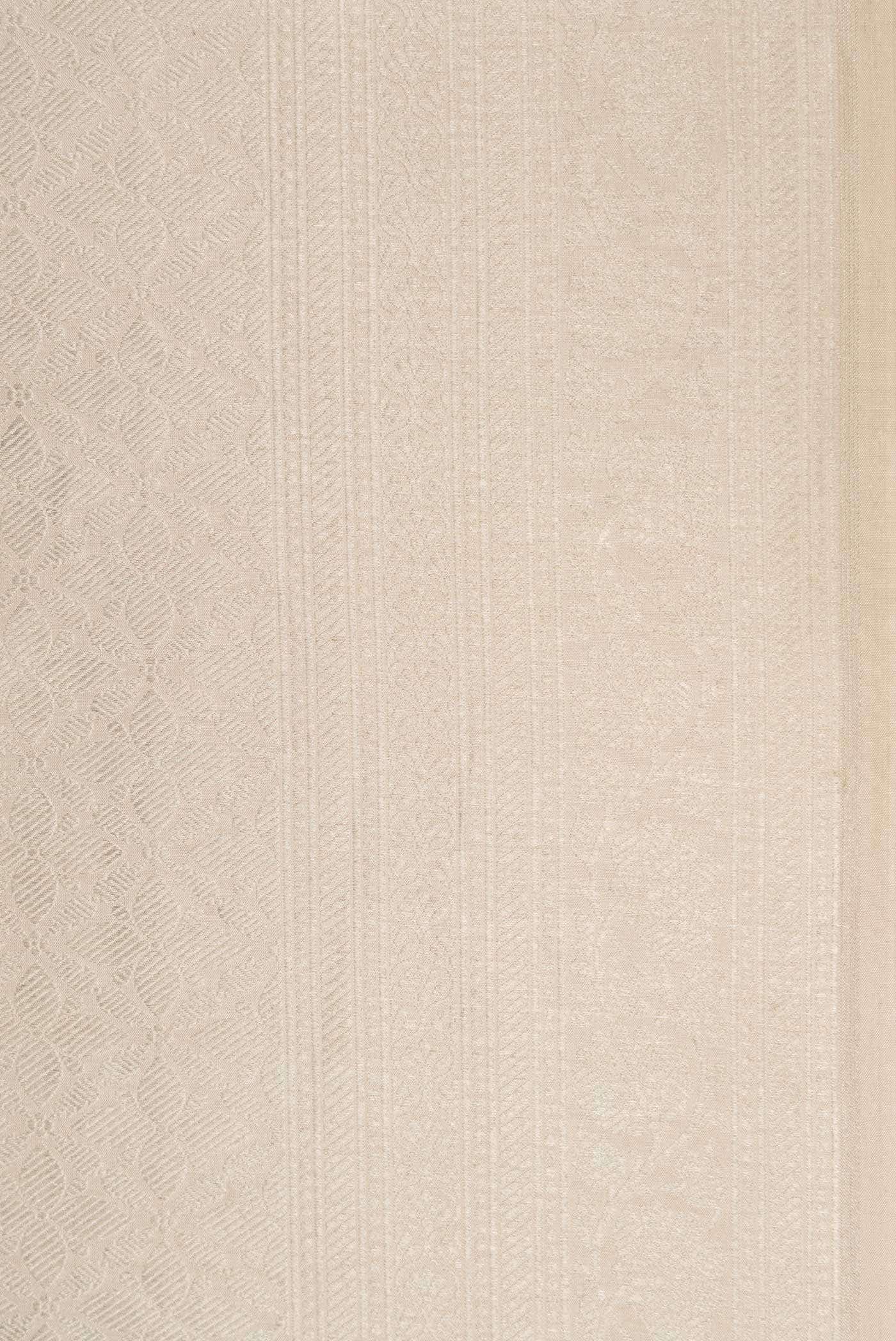 Dark Beige Banarasi Silk Saree - Image 5
