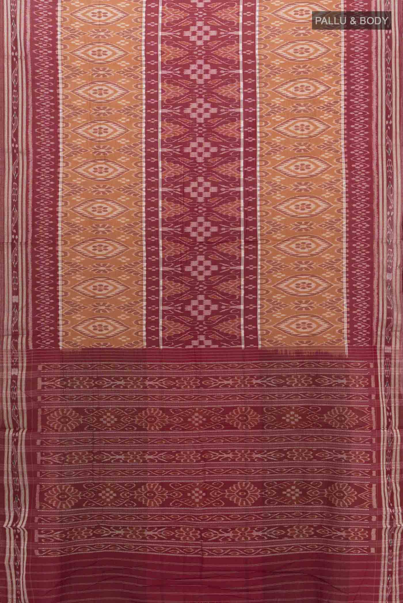 Multi Color Pochampally Cotton Saree - Image 4