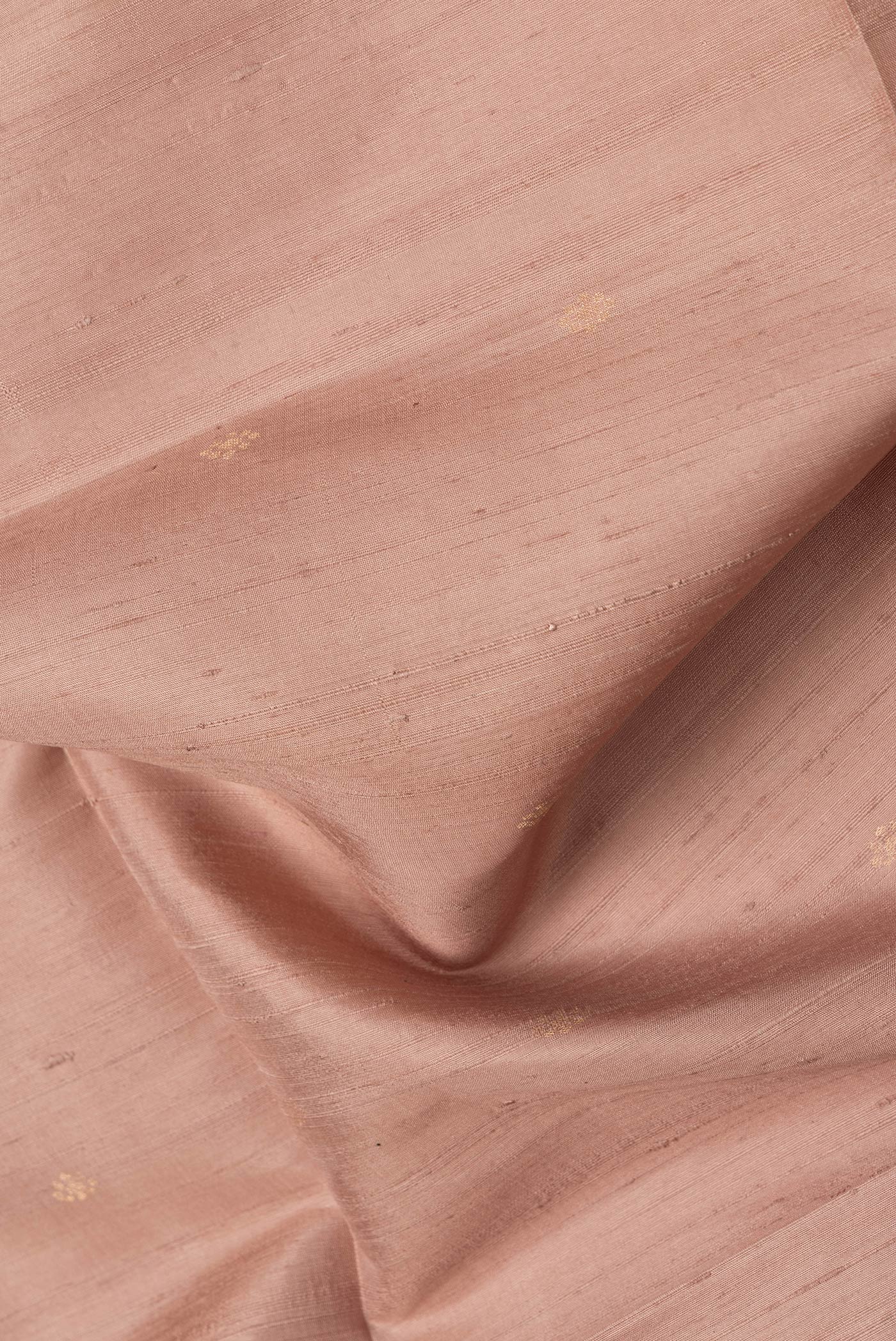 Brown Raw Silk Saree - Image 2