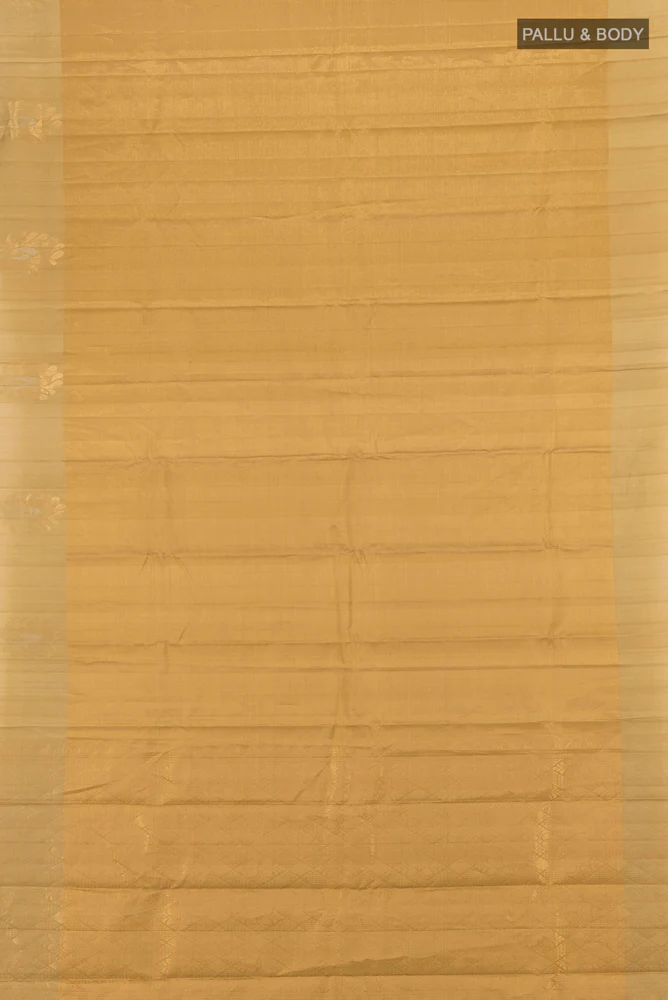 Dark Beige Soft Silk Saree - Image 5