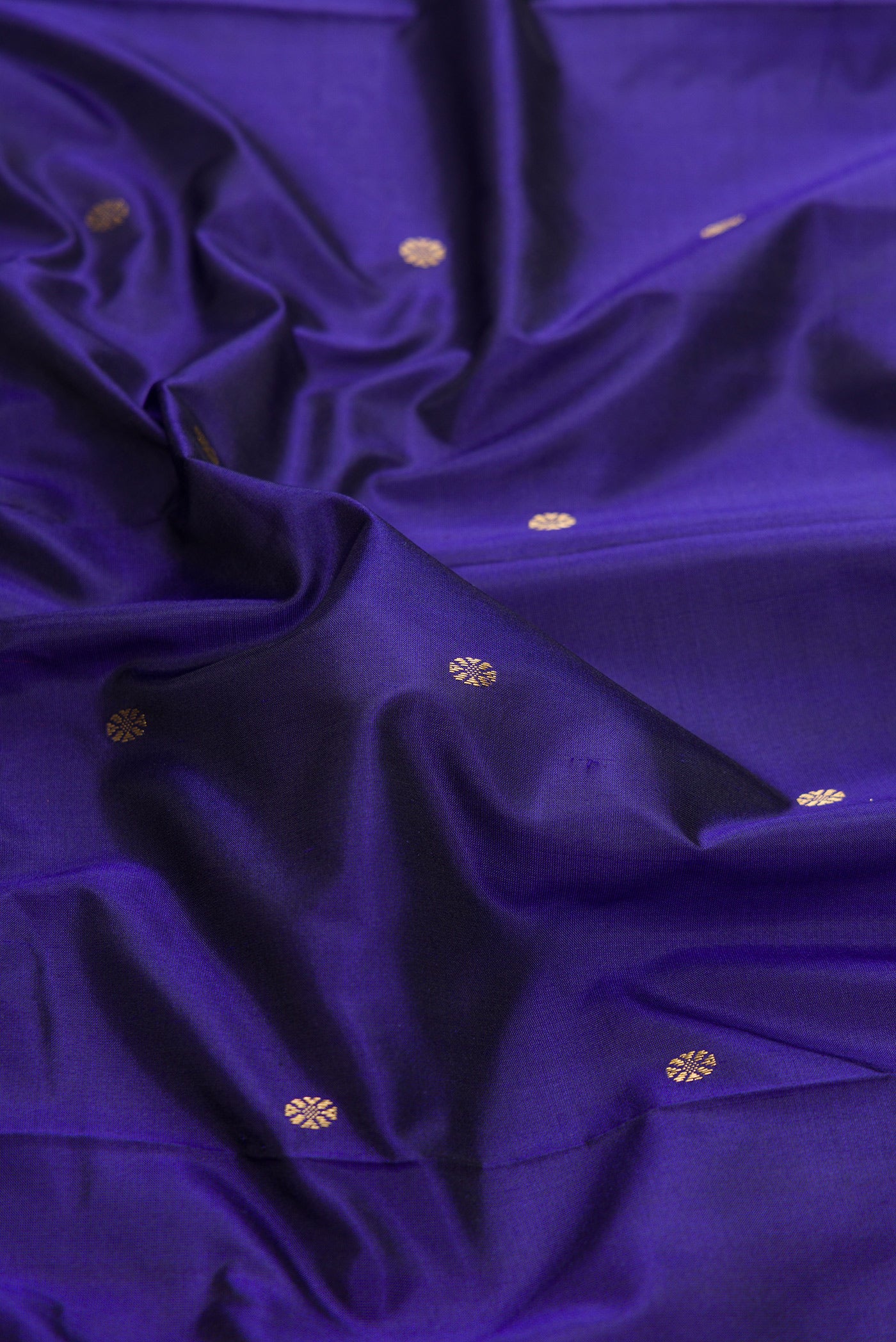 Dark Blue Bangalore Silk Saree - Image 2