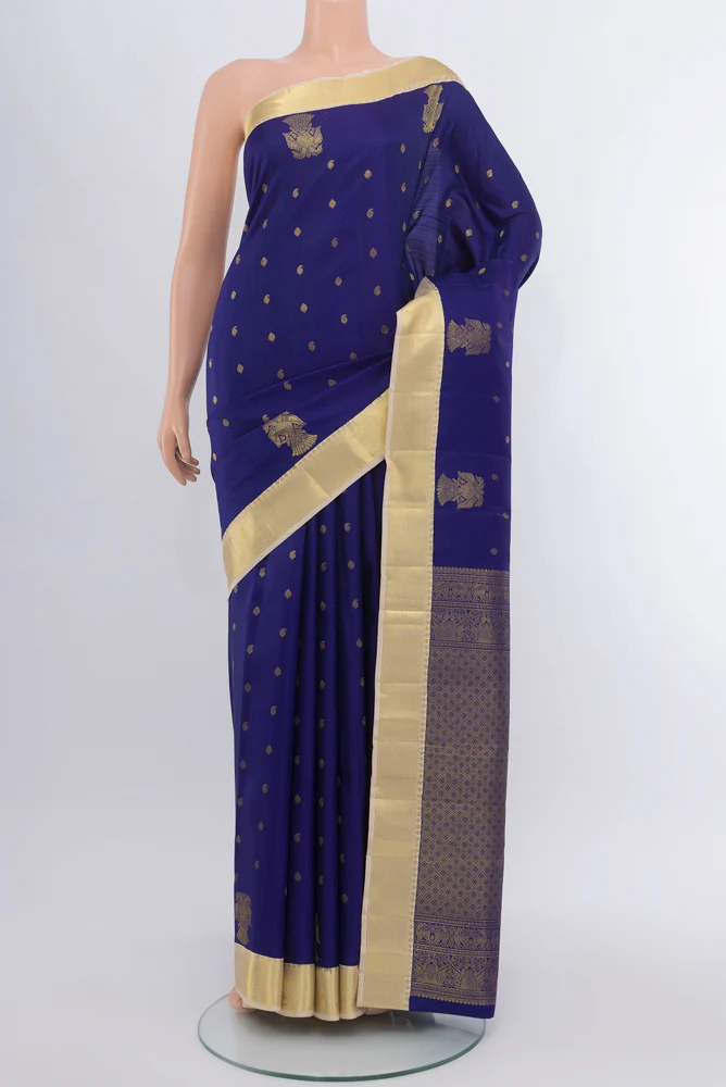 Blue Kanjivaram Silk Saree
