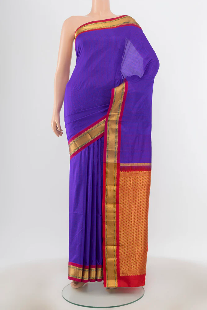 Royal Blue Narayanpet Silk Saree