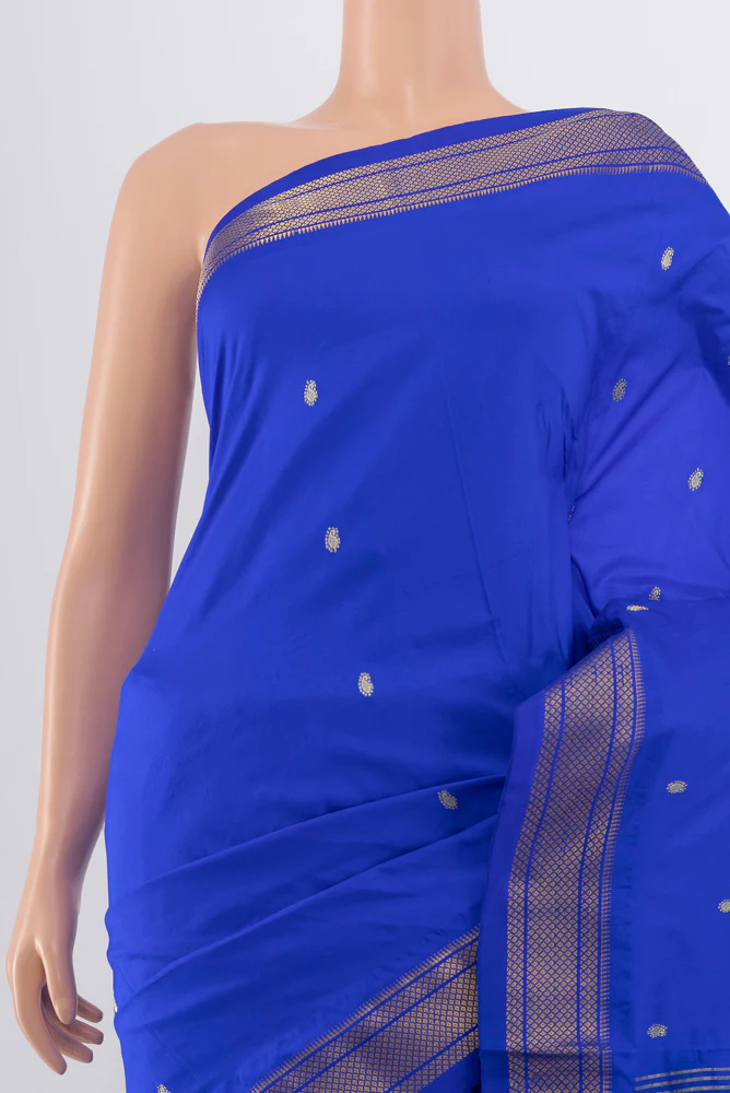 Royal Blue Paithani Silk Saree - Image 2