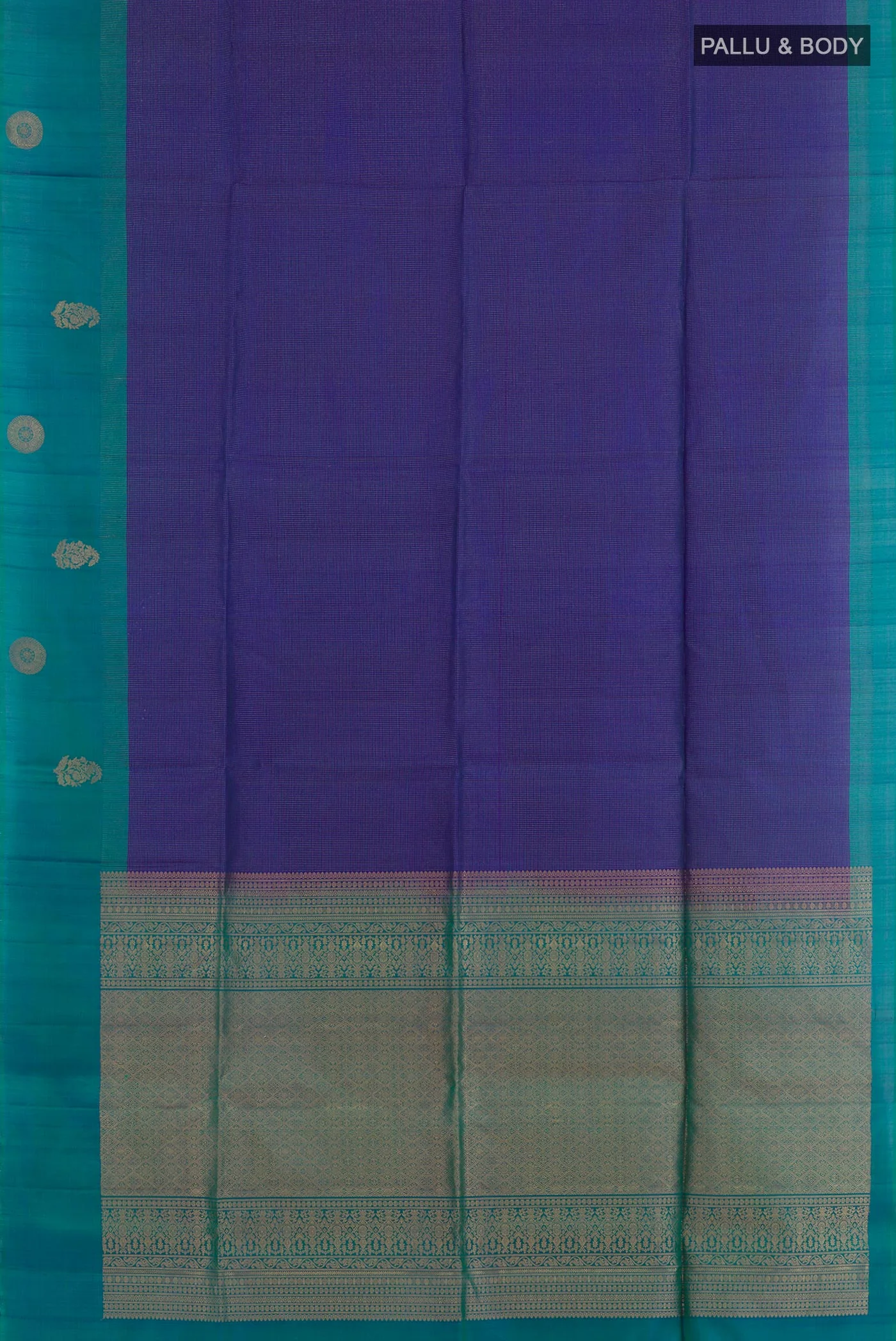 Blue Soft Silk Saree - Image 3