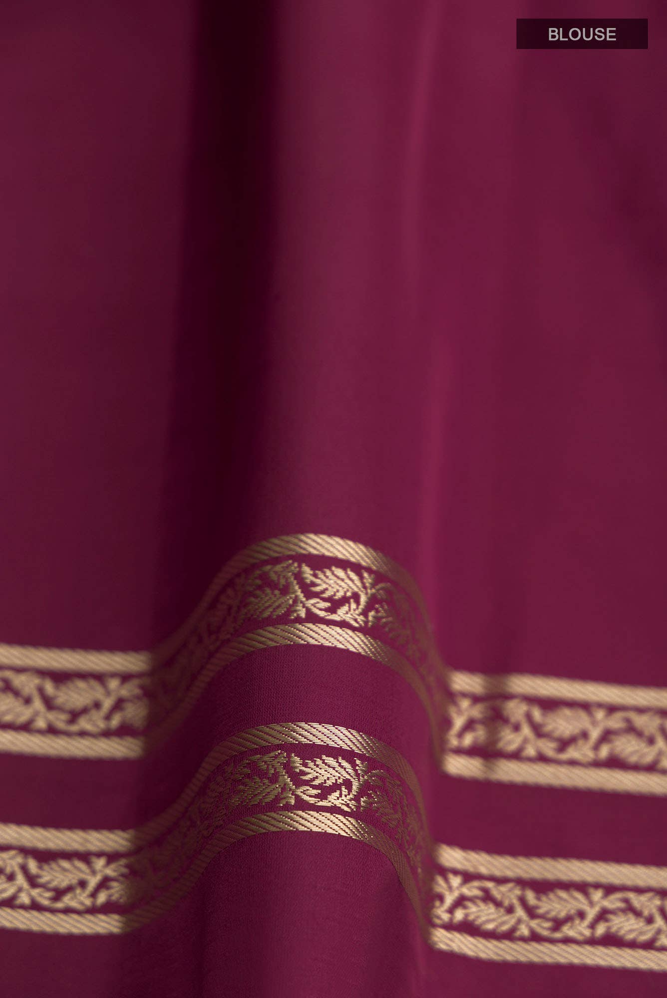 Chitrangada-Maroon Banarasi Silk Saree - Image 8