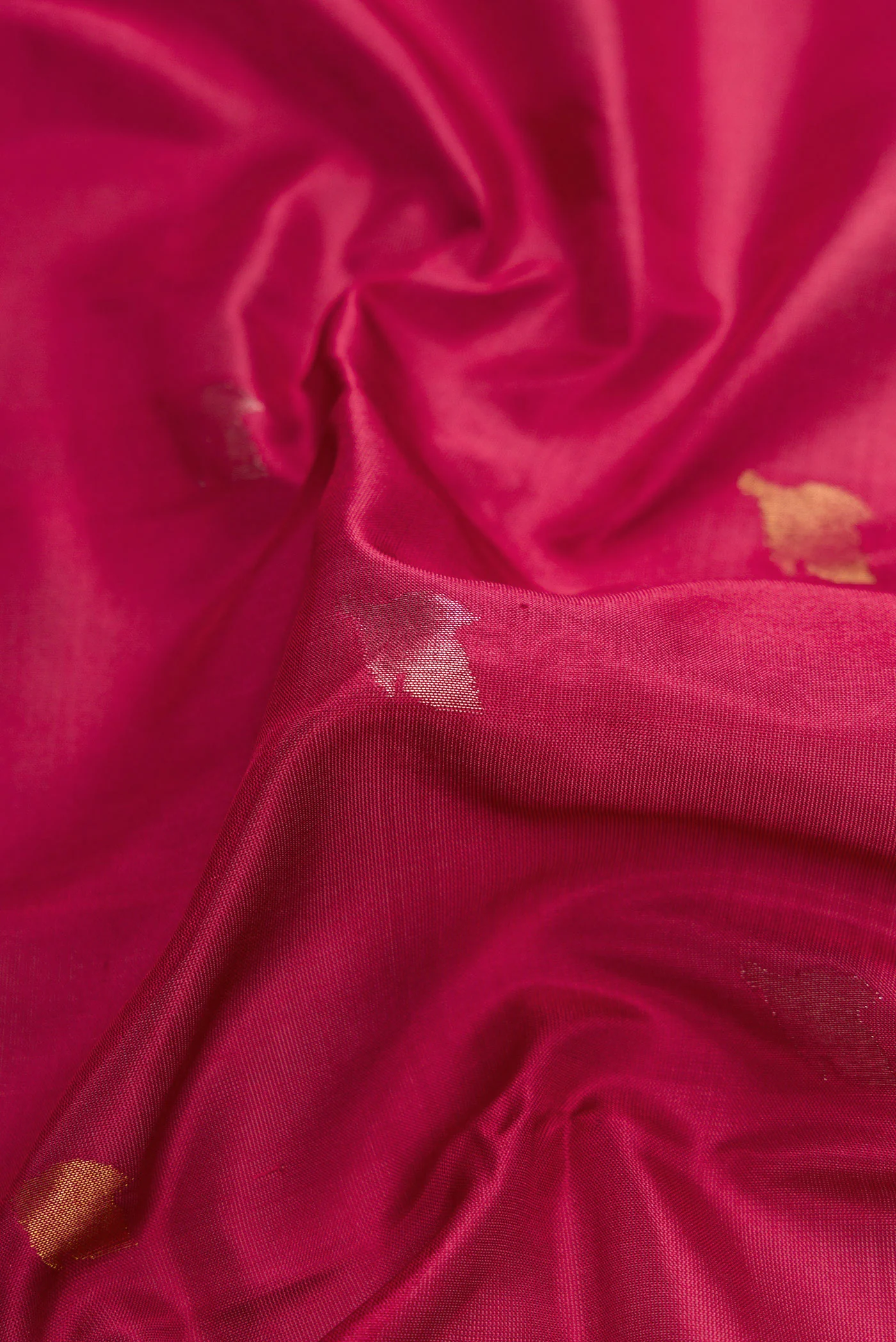 Dark Mauve Dual Tone Uppada Silk Saree - Image 2