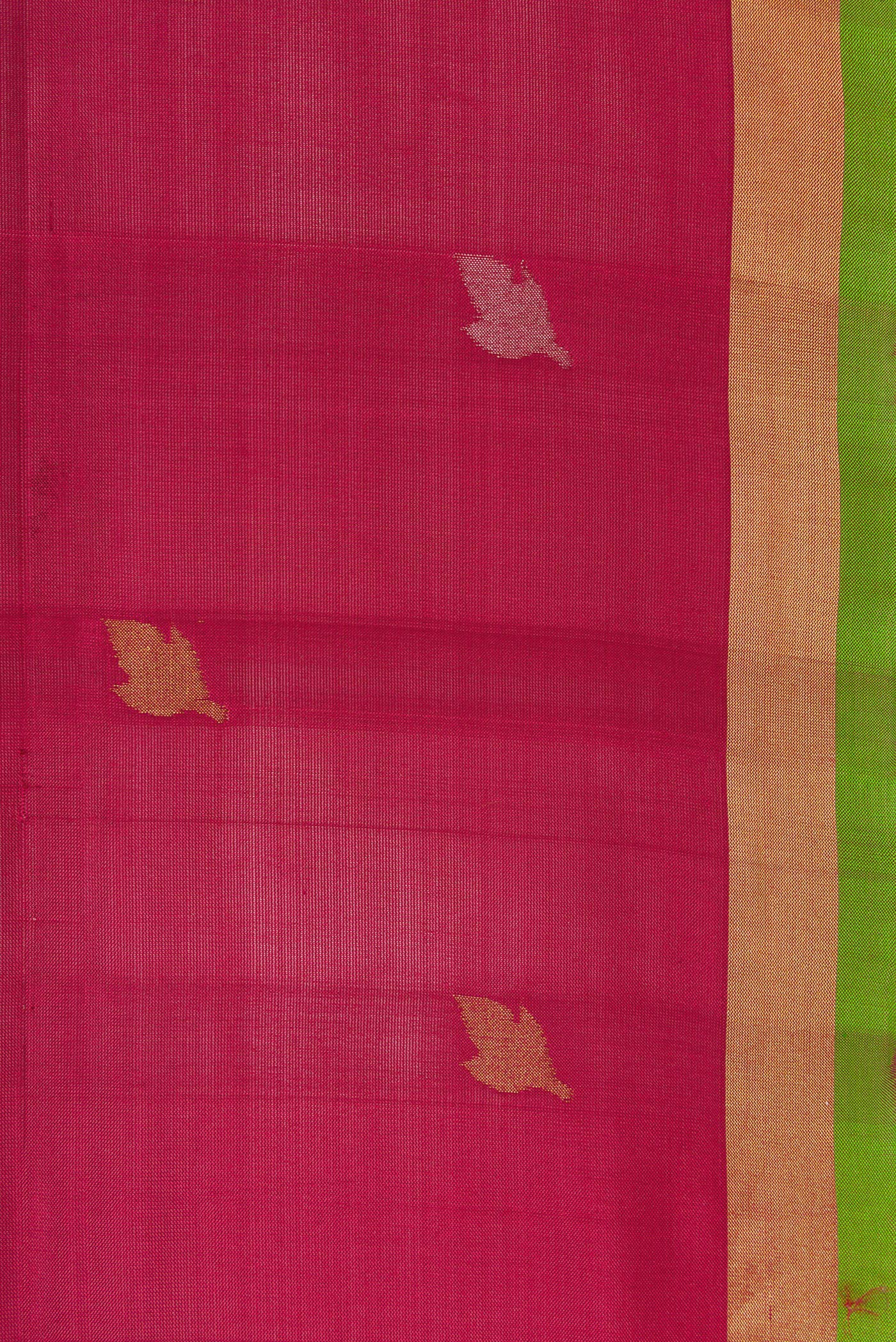 Dark Mauve Dual Tone Uppada Silk Saree - Image 3